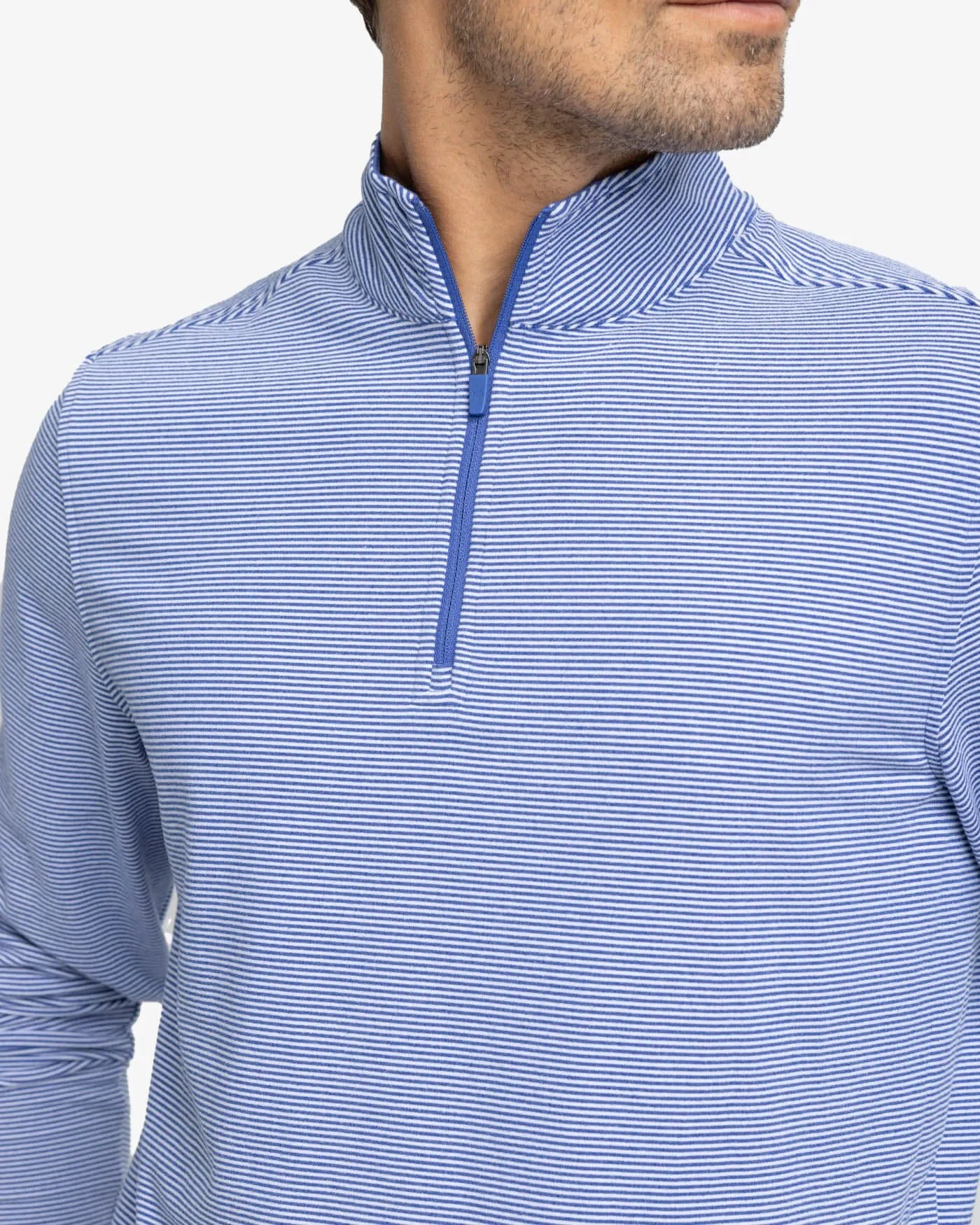 Cruiser Micro-Stripe Heather Quarter Zip