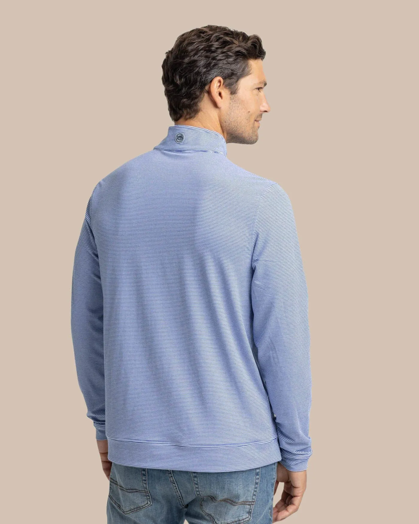 Cruiser Micro-Stripe Heather Quarter Zip