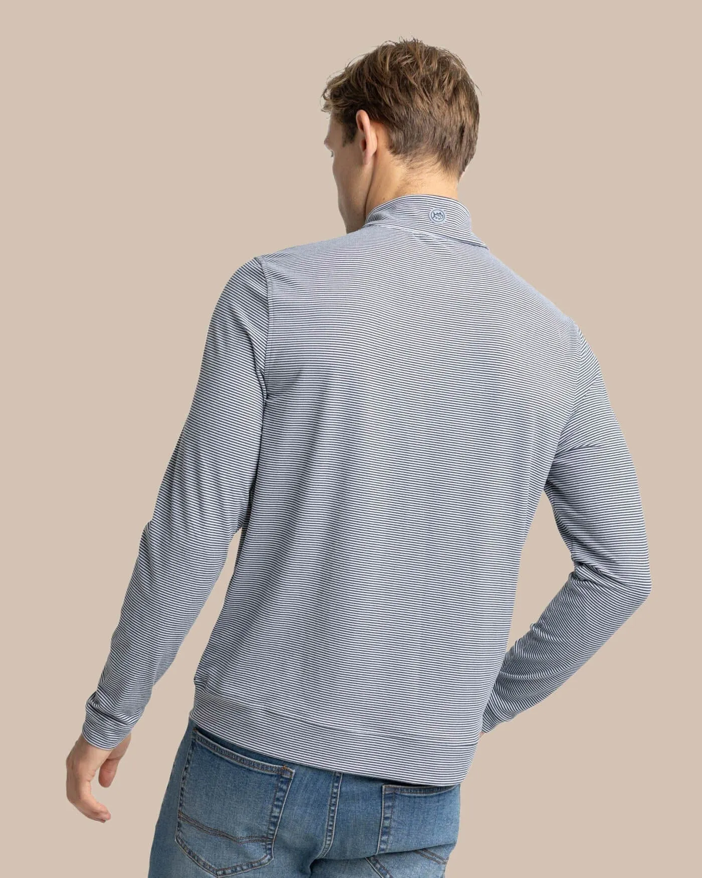 Cruiser Micro-Stripe Heather Quarter Zip