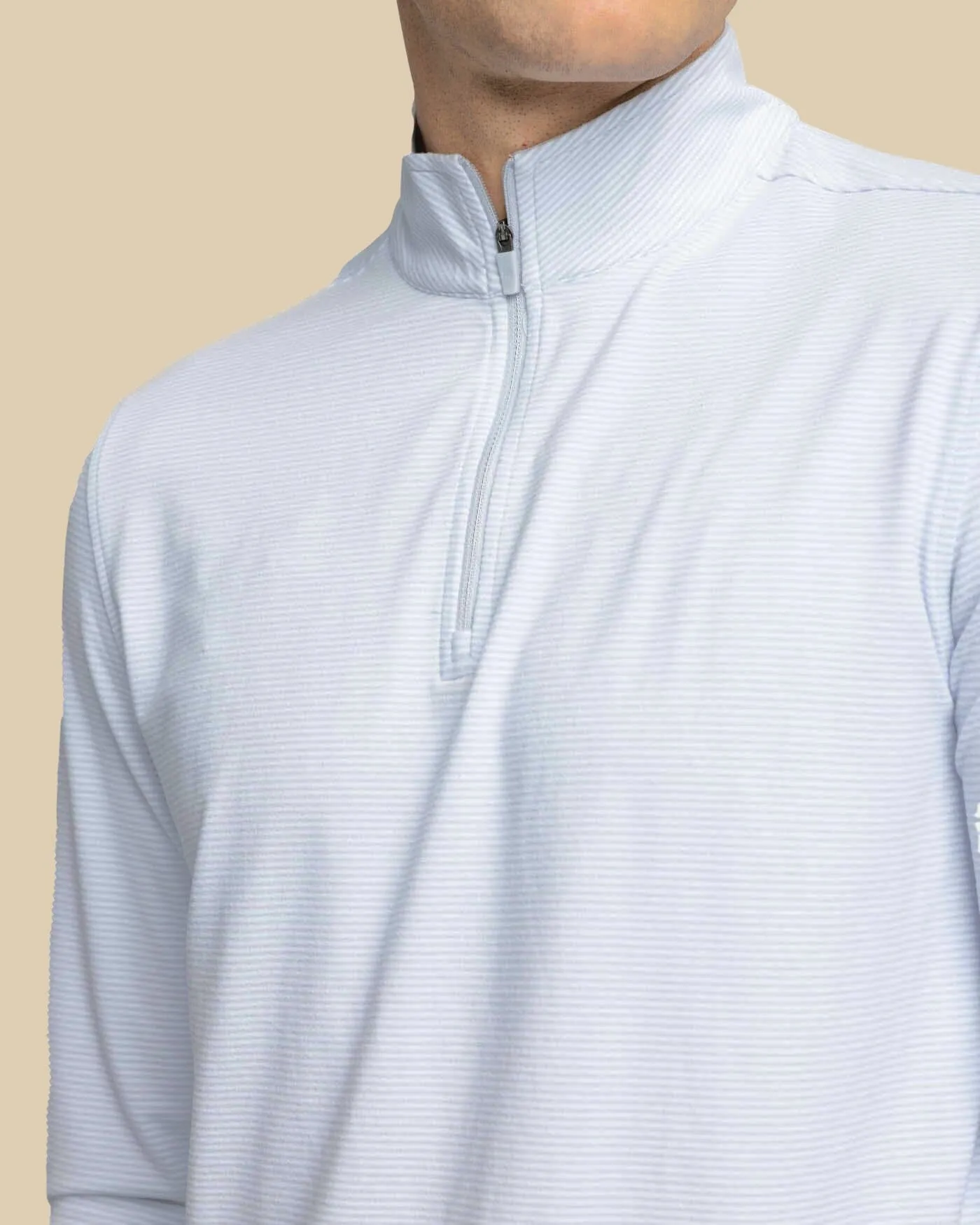 Cruiser Micro-Stripe Heather Quarter Zip