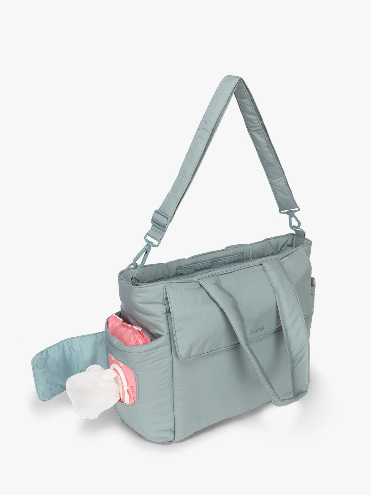 Diaper Tote Bag with Laptop Sleeve