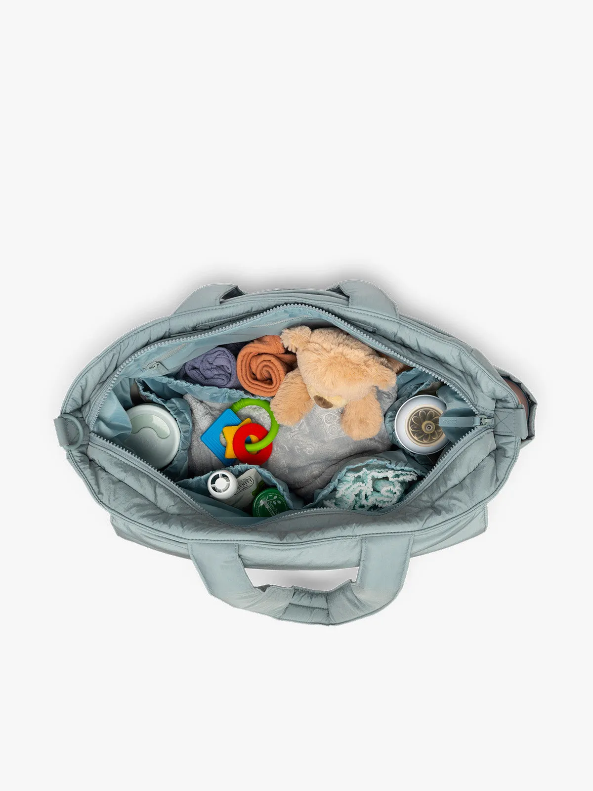 Diaper Tote Bag with Laptop Sleeve