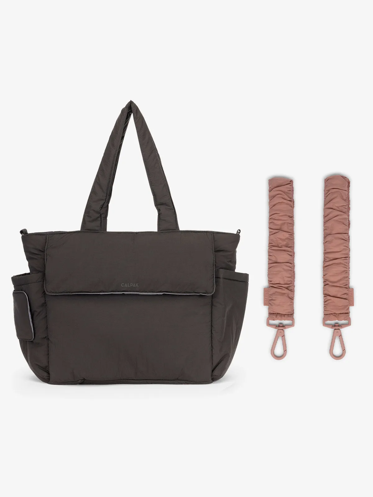 Diaper Tote Bag with Stroller Straps