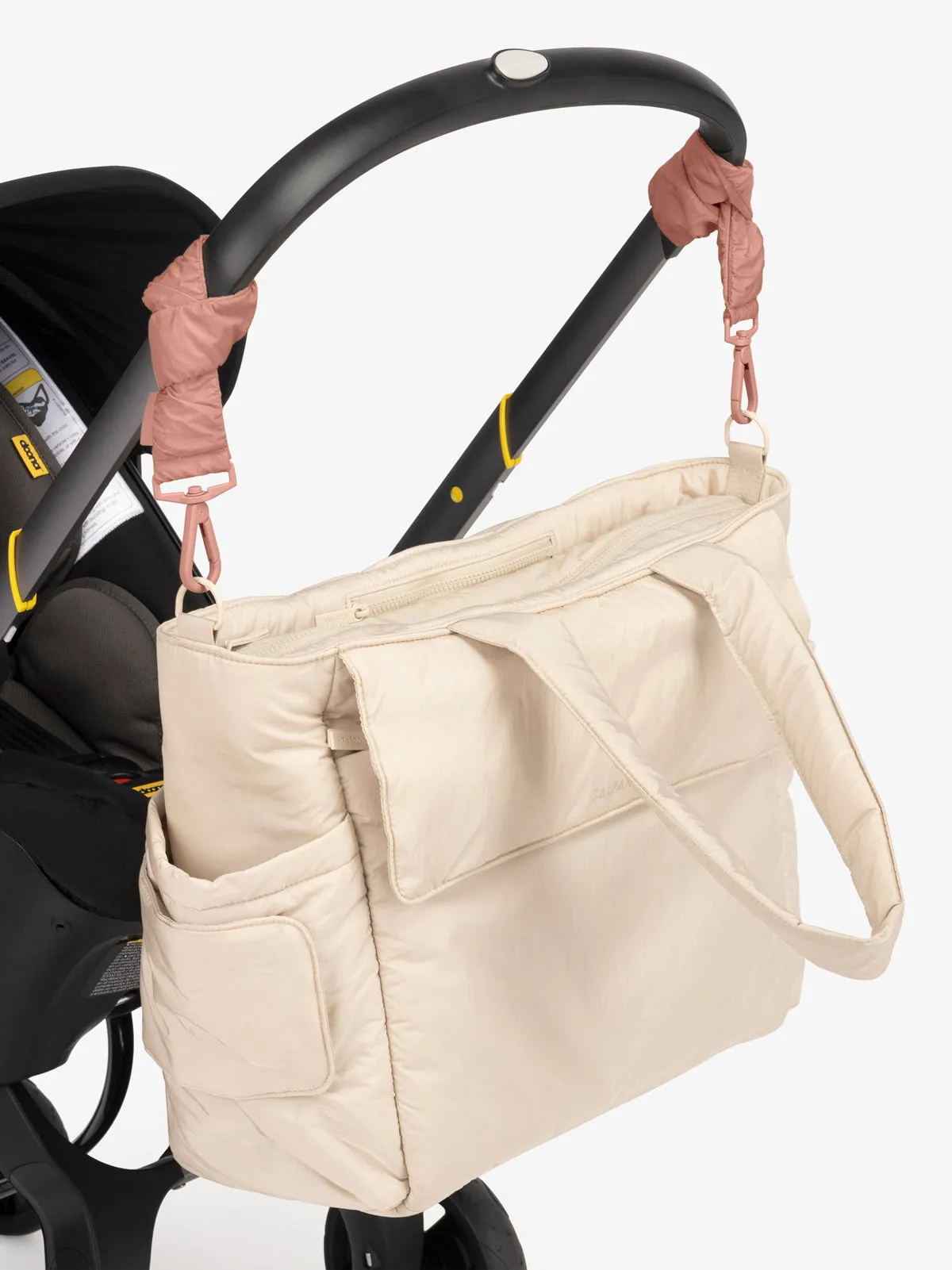 Diaper Tote Bag with Stroller Straps