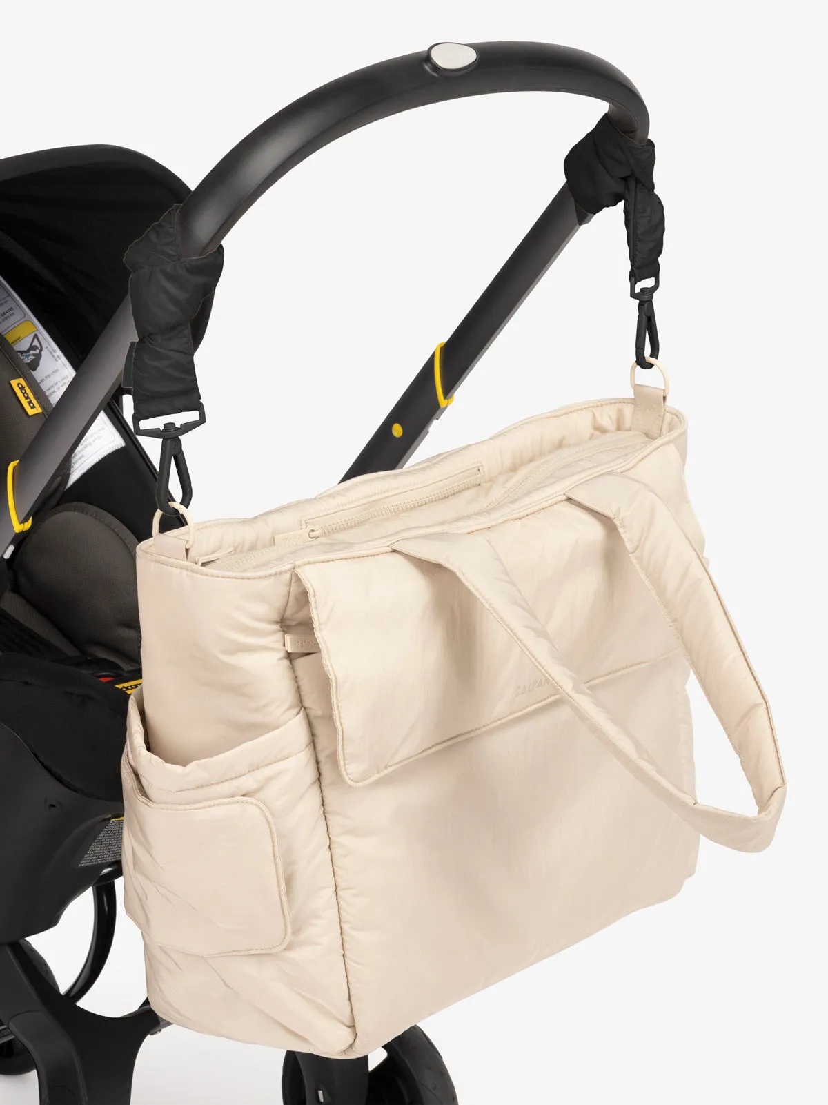 Diaper Tote Bag with Stroller Straps