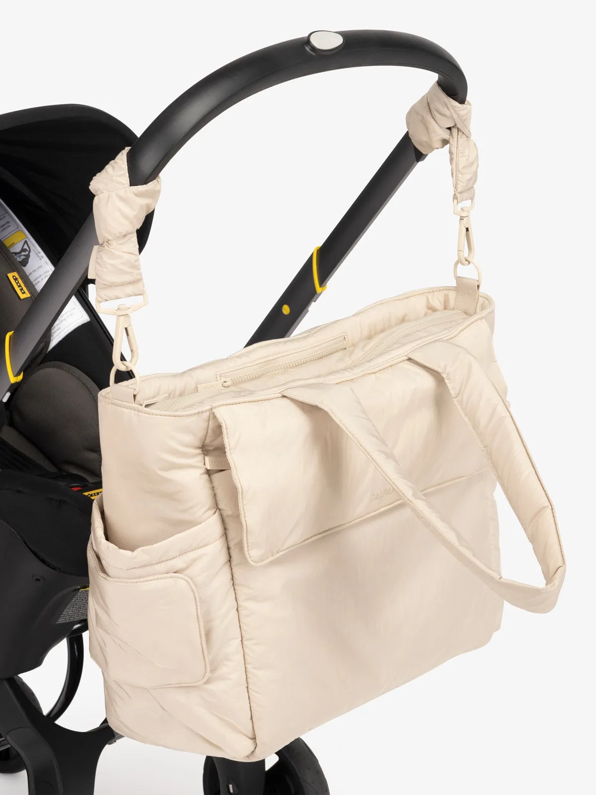 Diaper Tote Bag with Stroller Straps