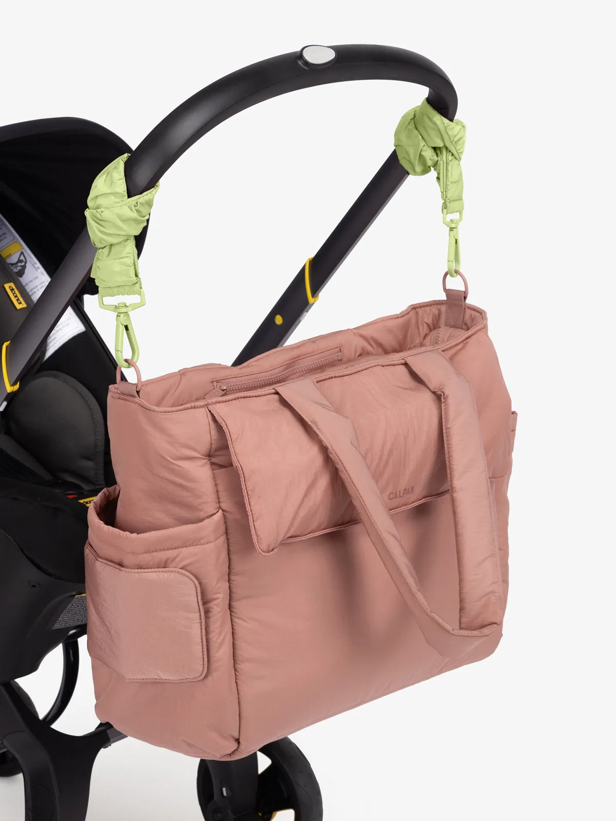 Diaper Tote Bag with Stroller Straps