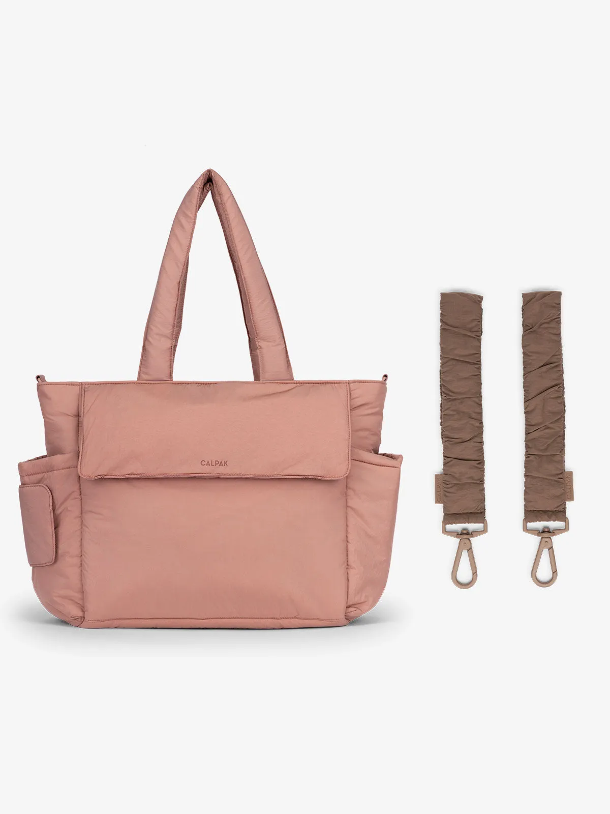Diaper Tote Bag with Stroller Straps