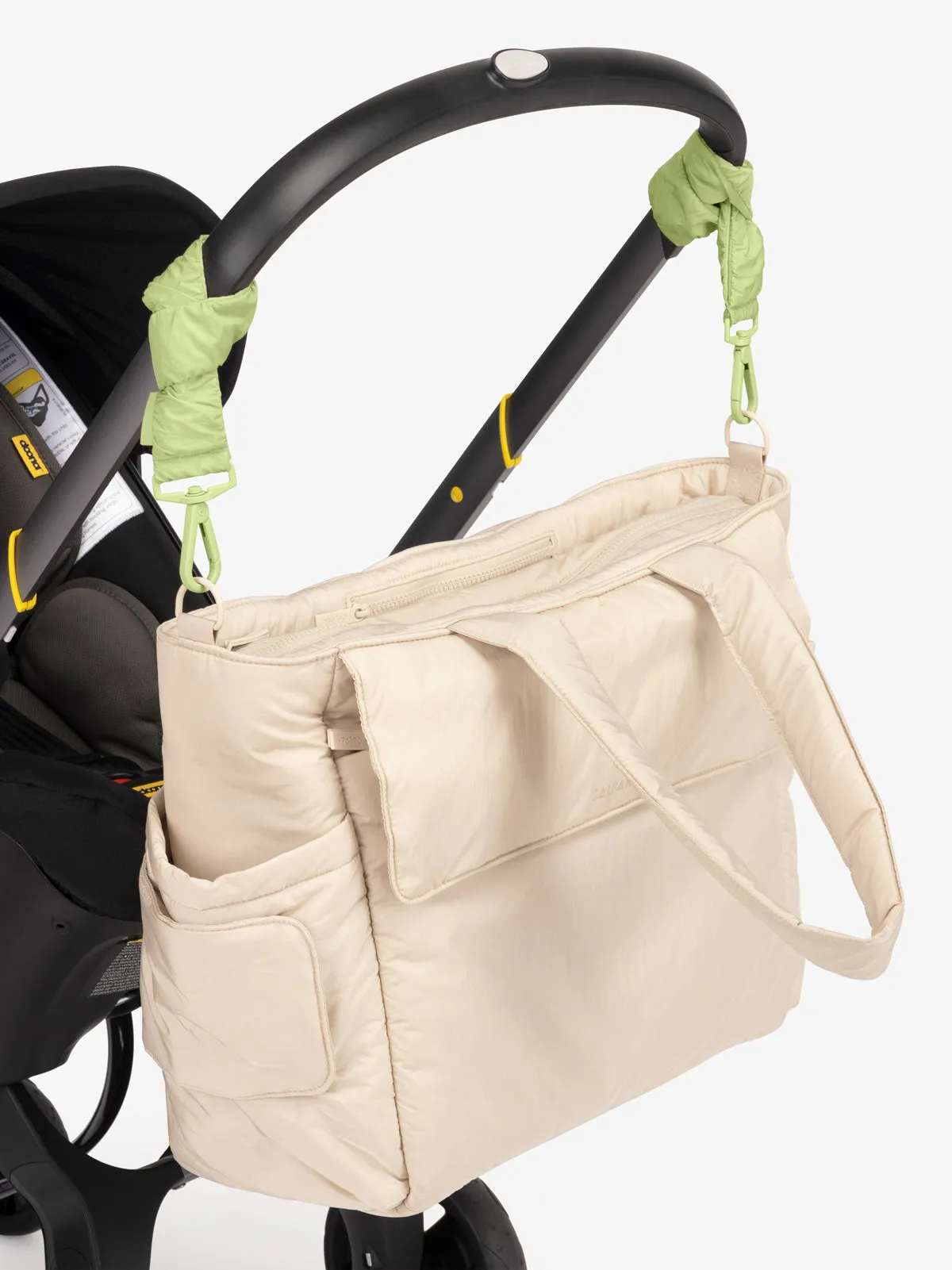 Diaper Tote Bag with Stroller Straps