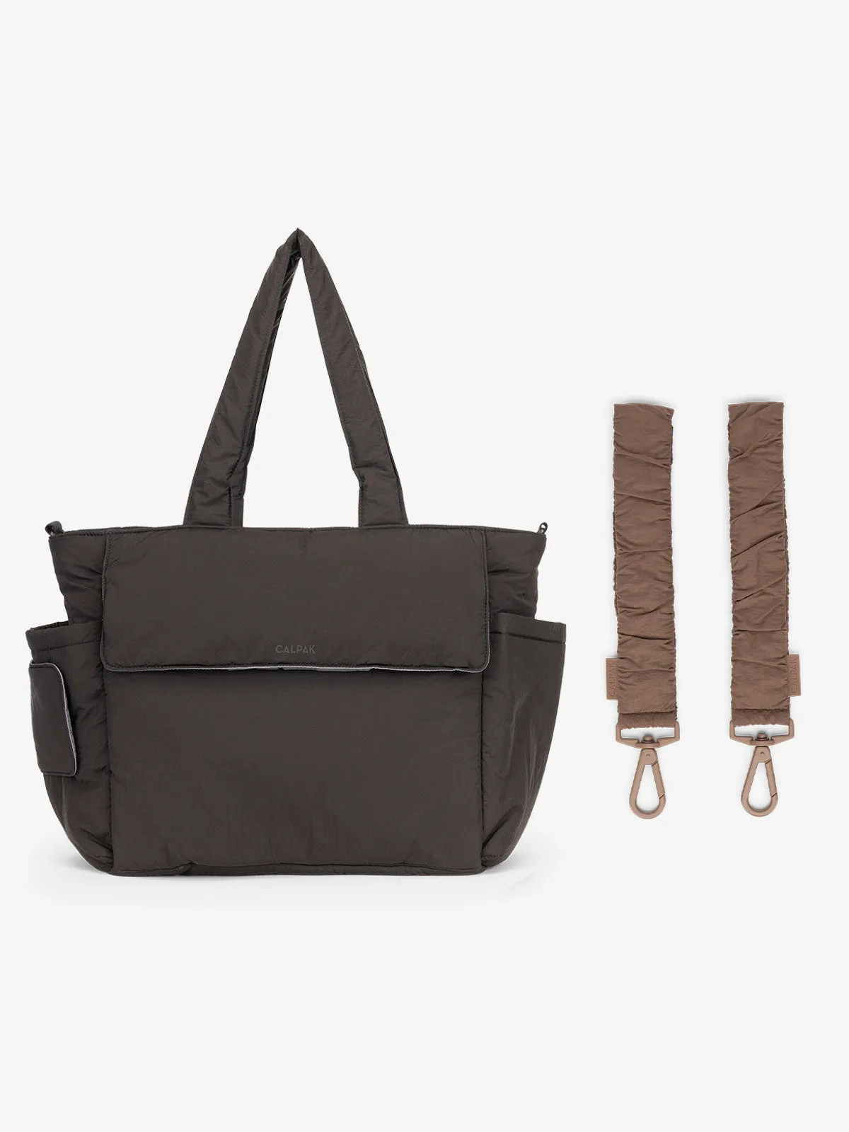 Diaper Tote Bag with Stroller Straps