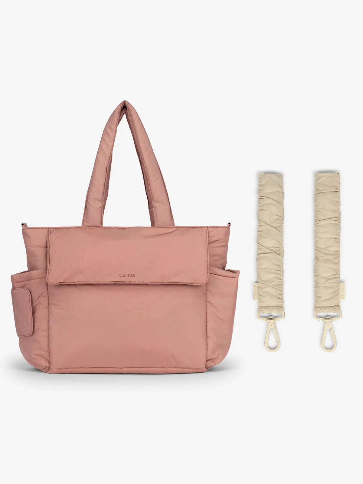 Diaper Tote Bag with Stroller Straps