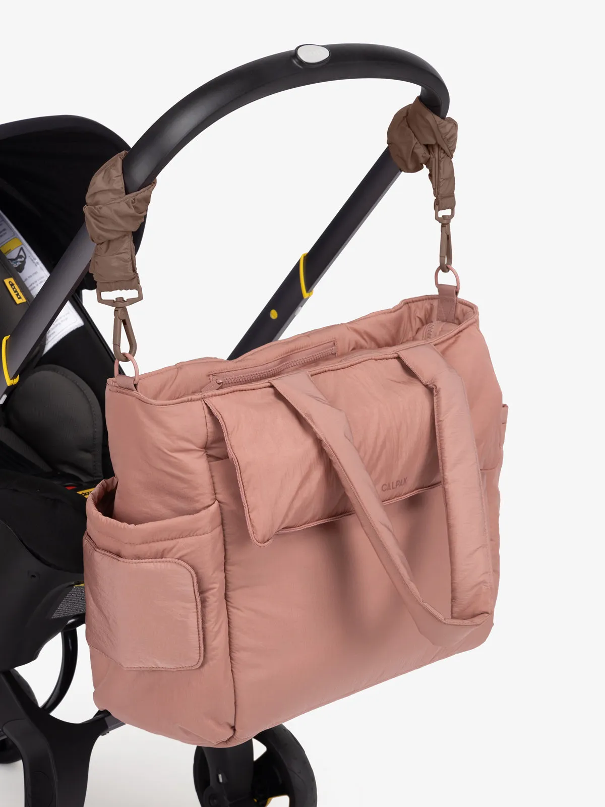 Diaper Tote Bag with Stroller Straps