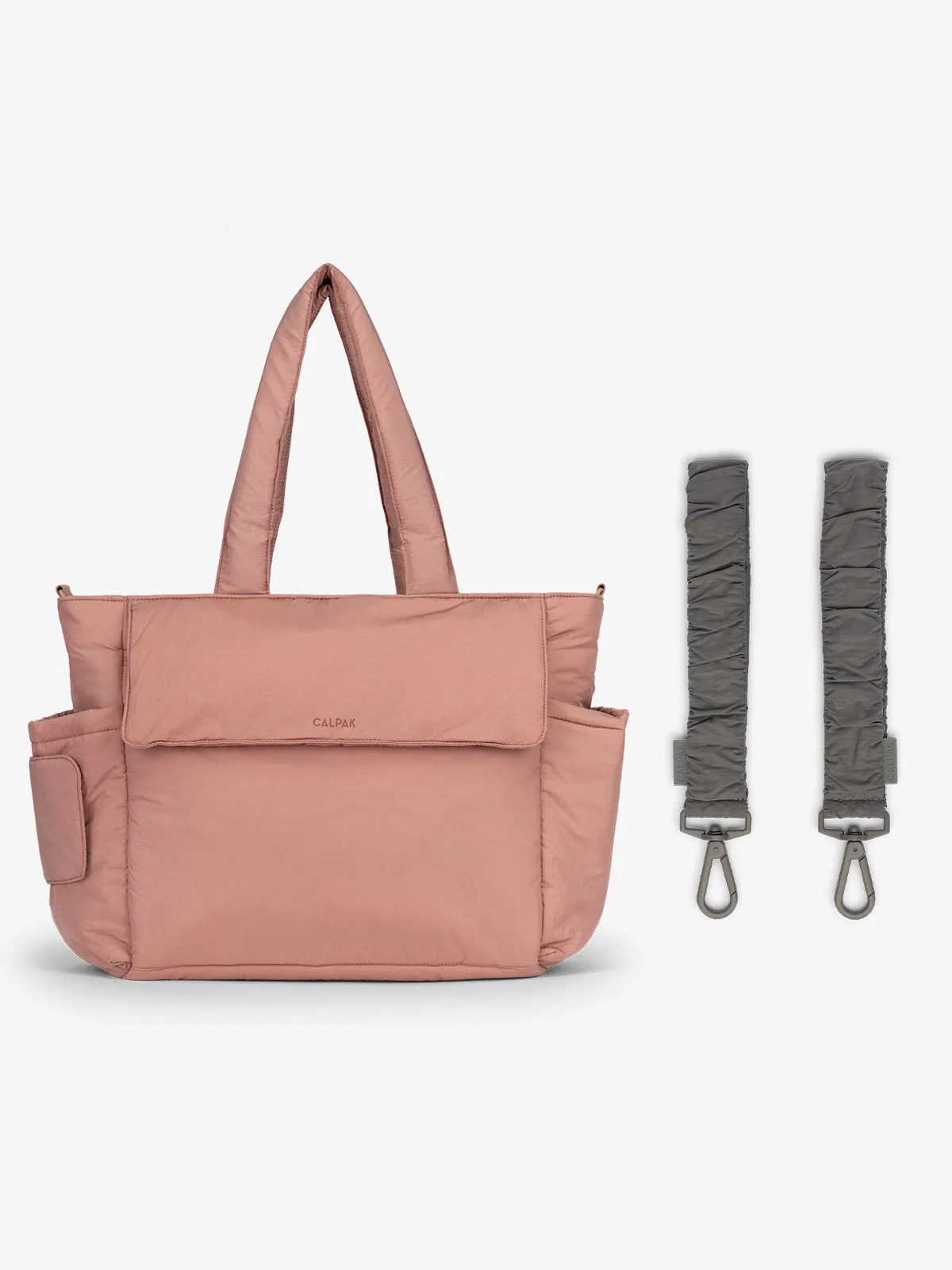 Diaper Tote Bag with Stroller Straps