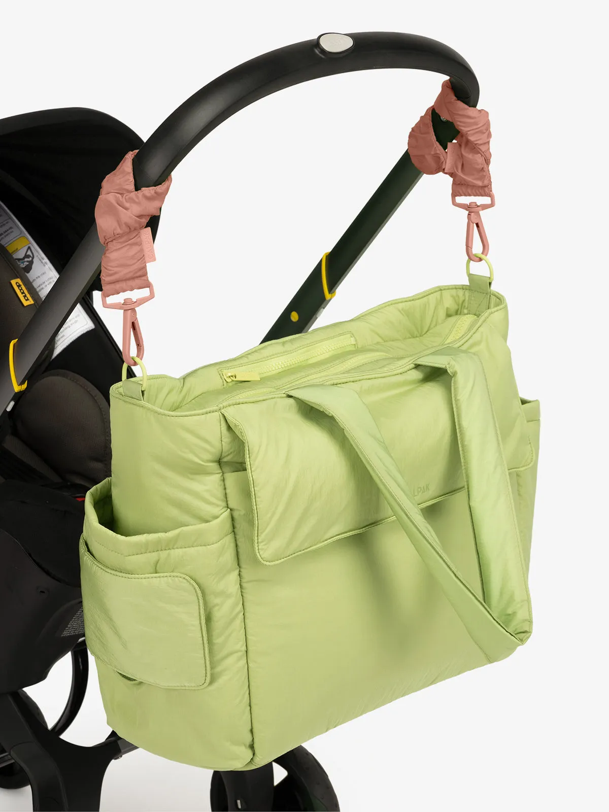 Diaper Tote Bag with Stroller Straps