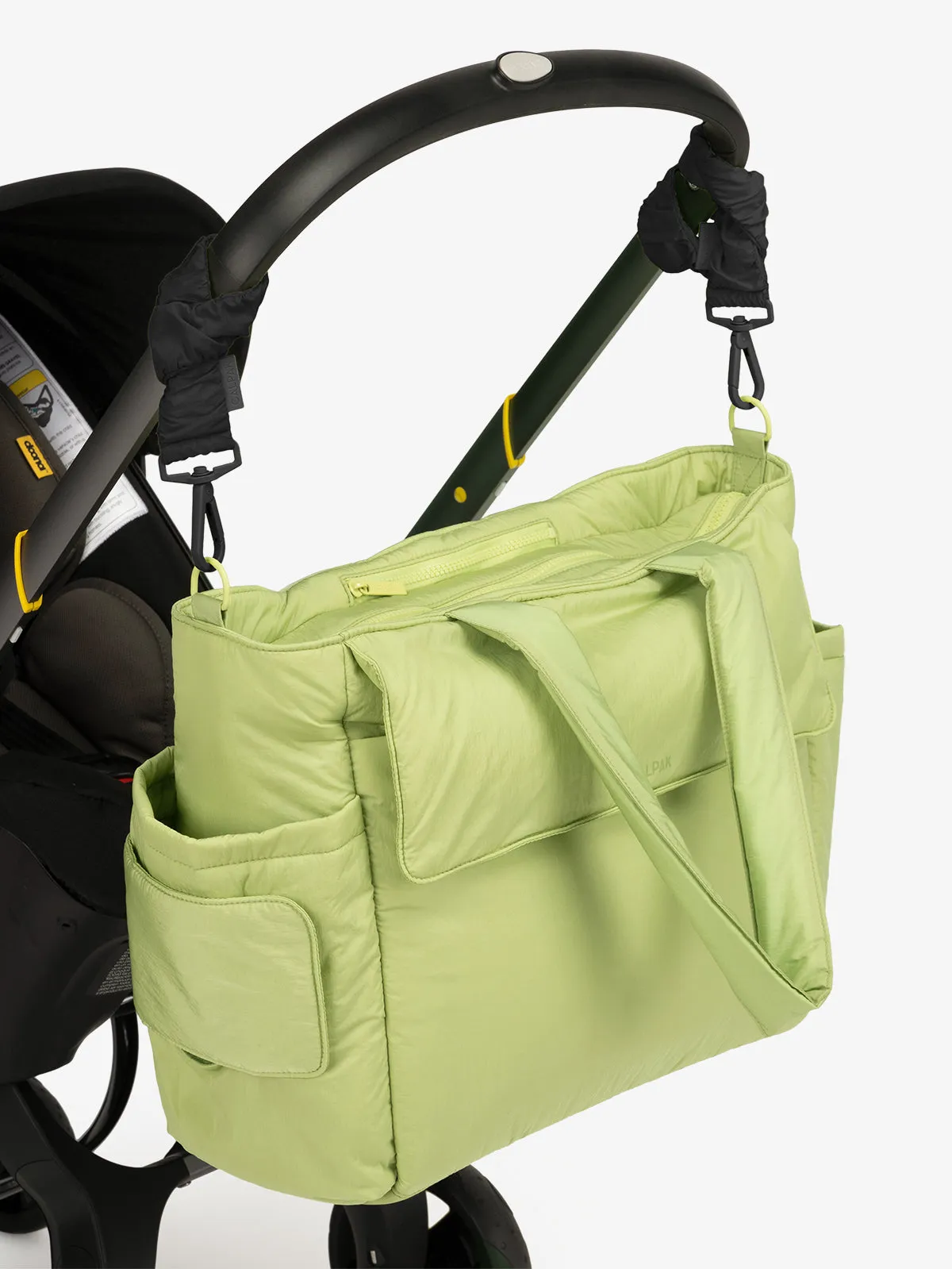 Diaper Tote Bag with Stroller Straps