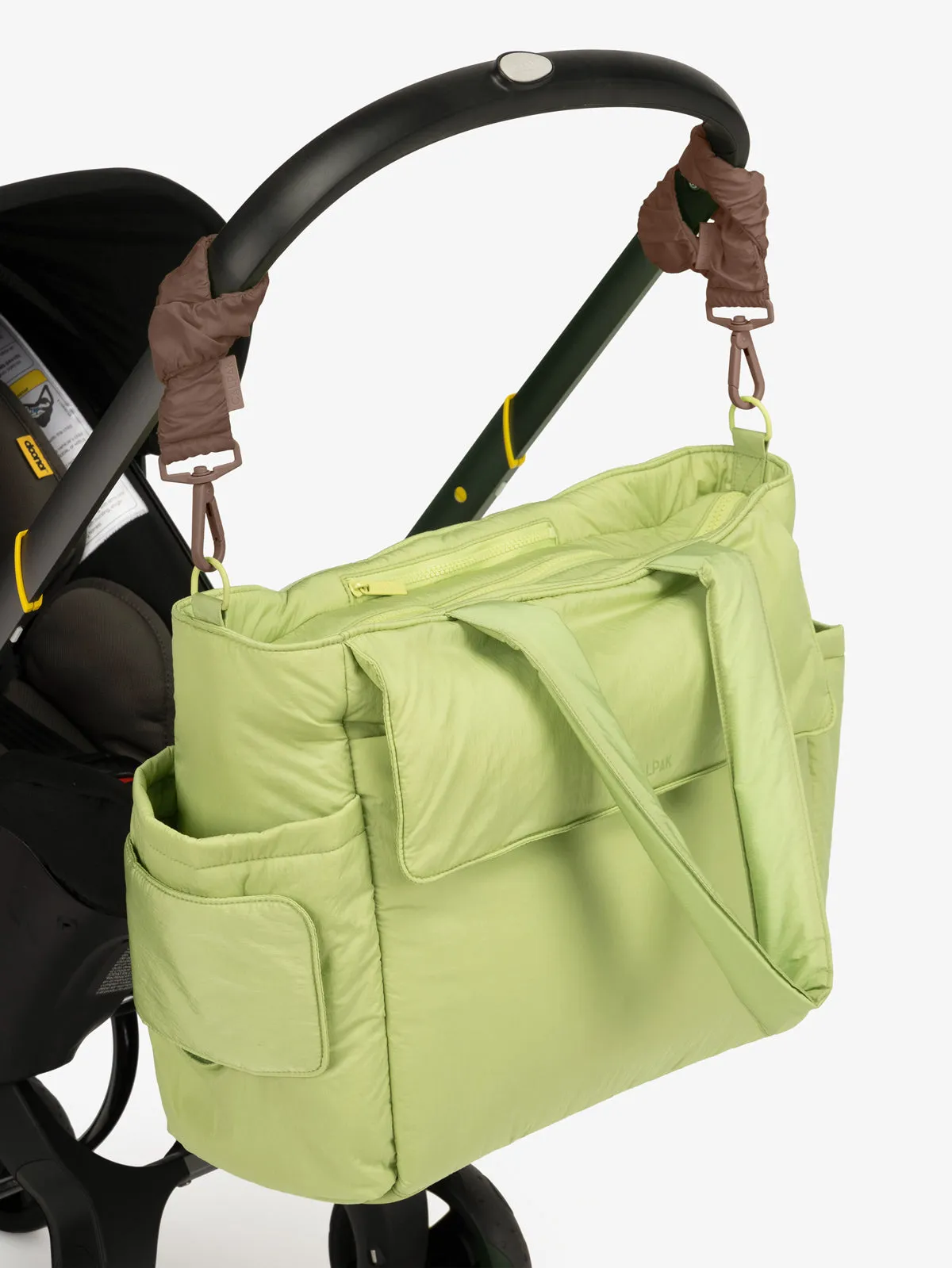 Diaper Tote Bag with Stroller Straps