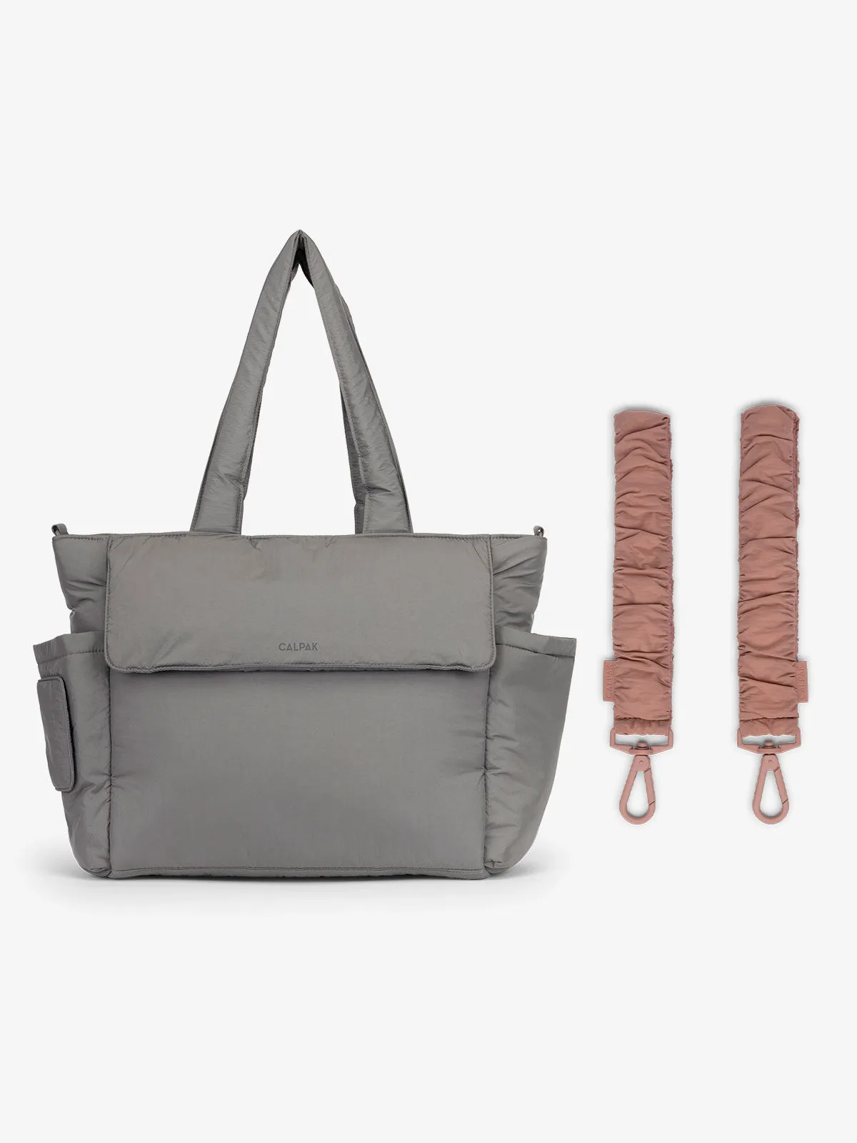 Diaper Tote Bag with Stroller Straps