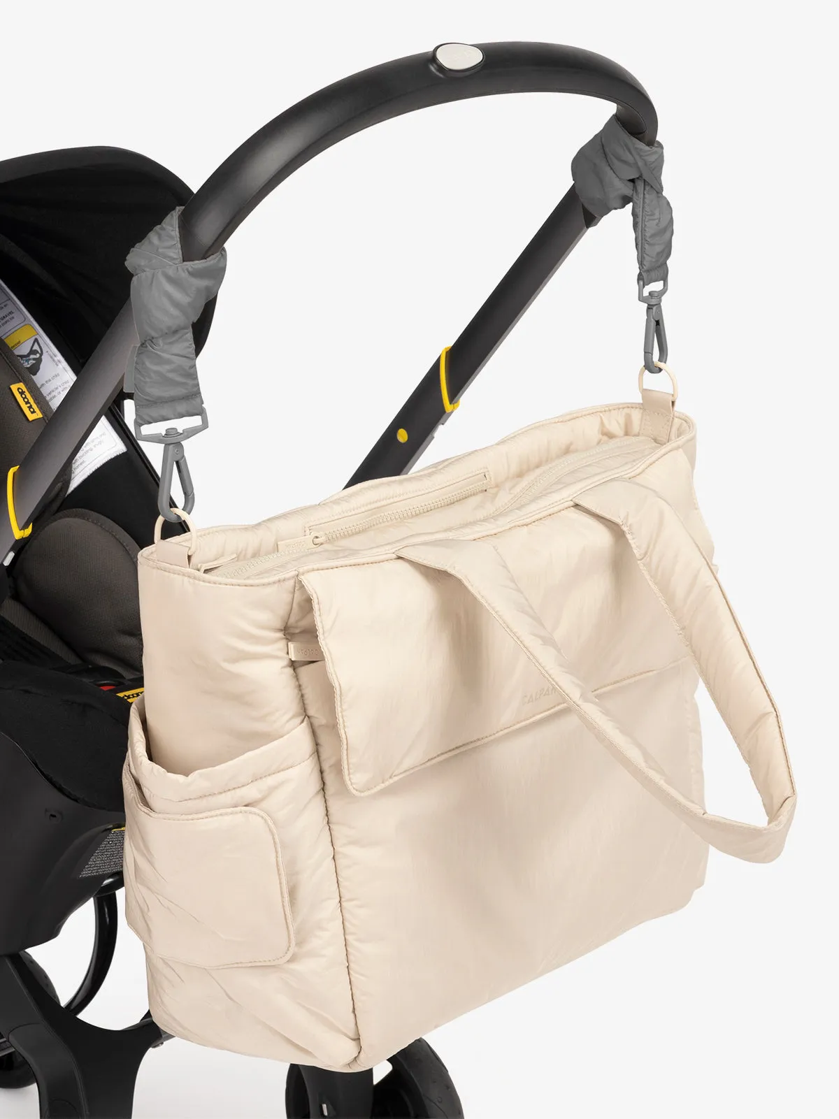 Diaper Tote Bag with Stroller Straps