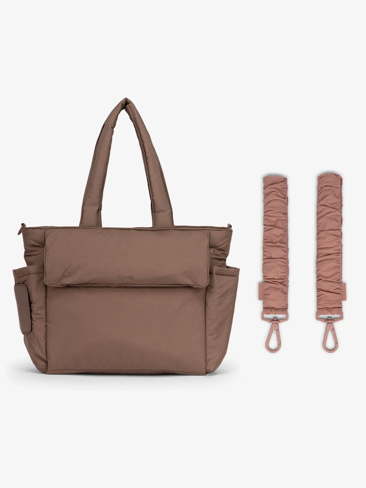 Diaper Tote Bag with Stroller Straps