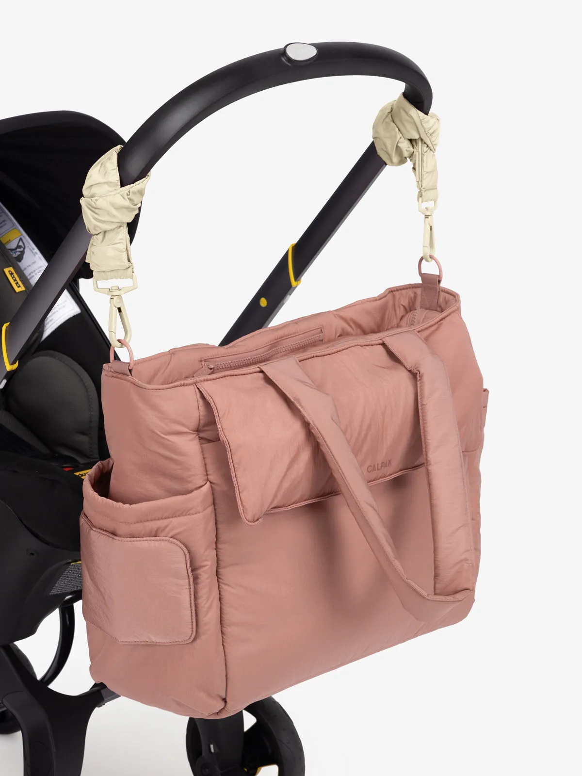 Diaper Tote Bag with Stroller Straps