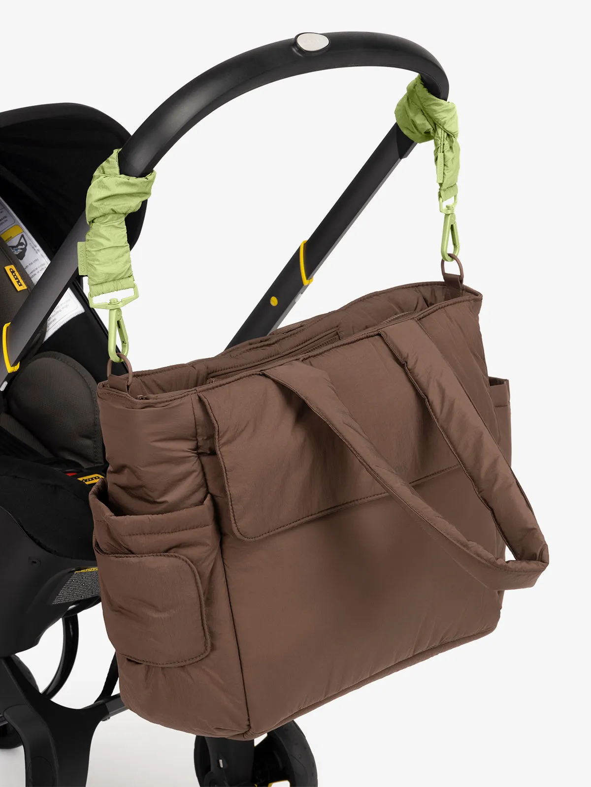 Diaper Tote Bag with Stroller Straps