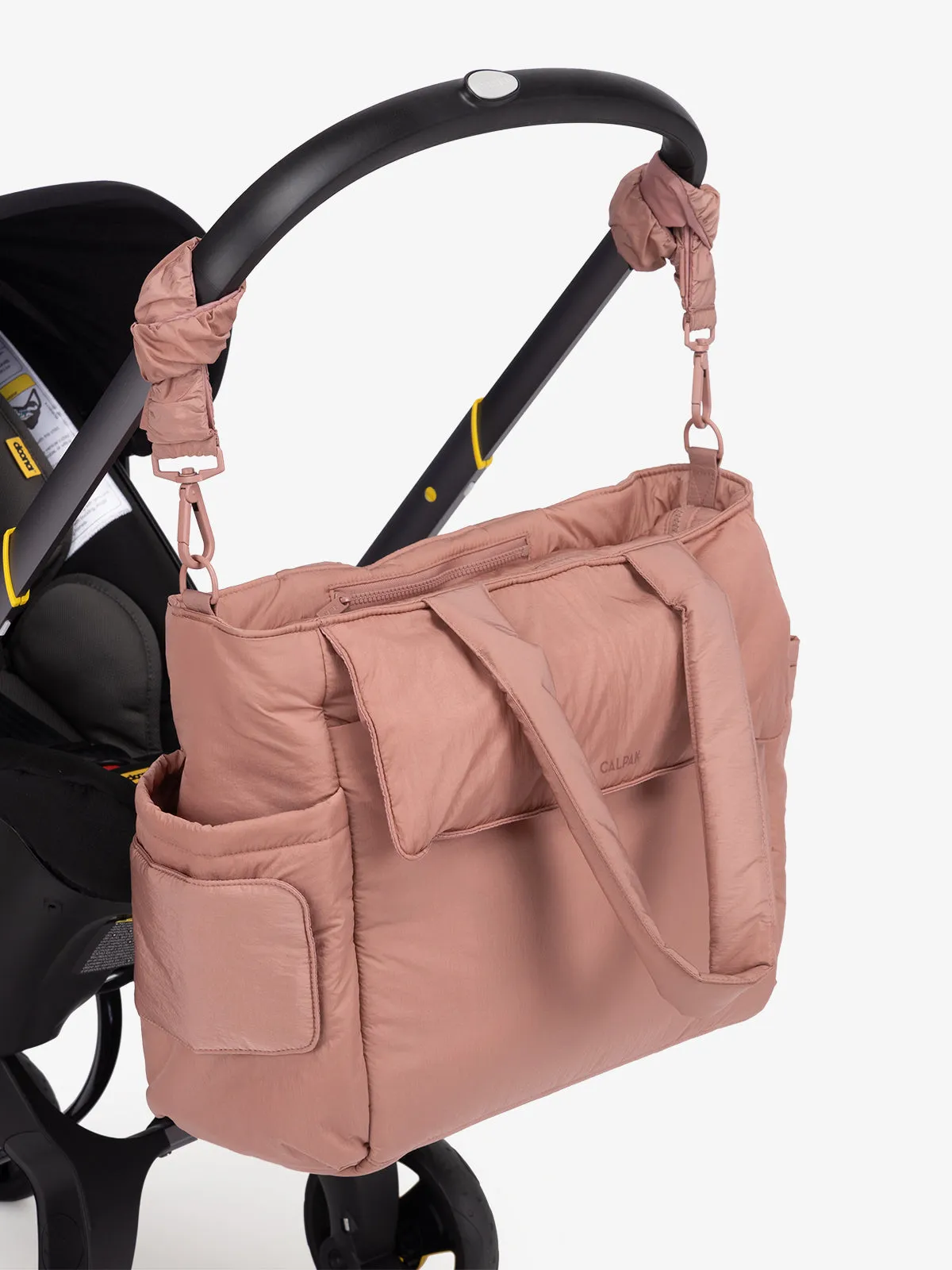 Diaper Tote Bag with Stroller Straps