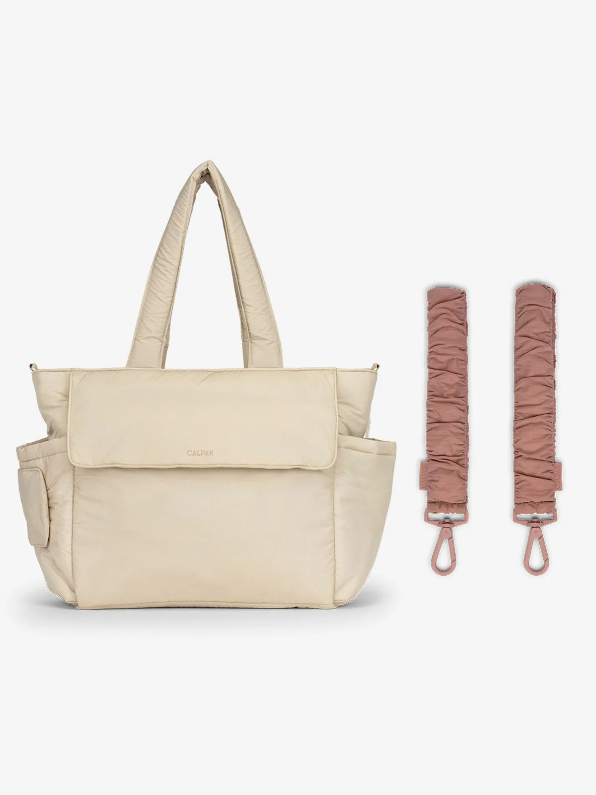 Diaper Tote Bag with Stroller Straps