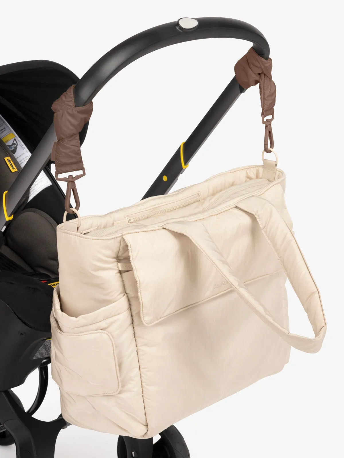 Diaper Tote Bag with Stroller Straps