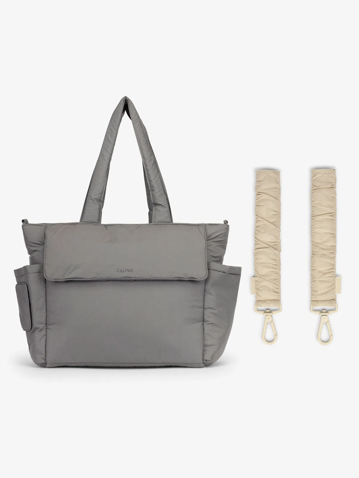 Diaper Tote Bag with Stroller Straps