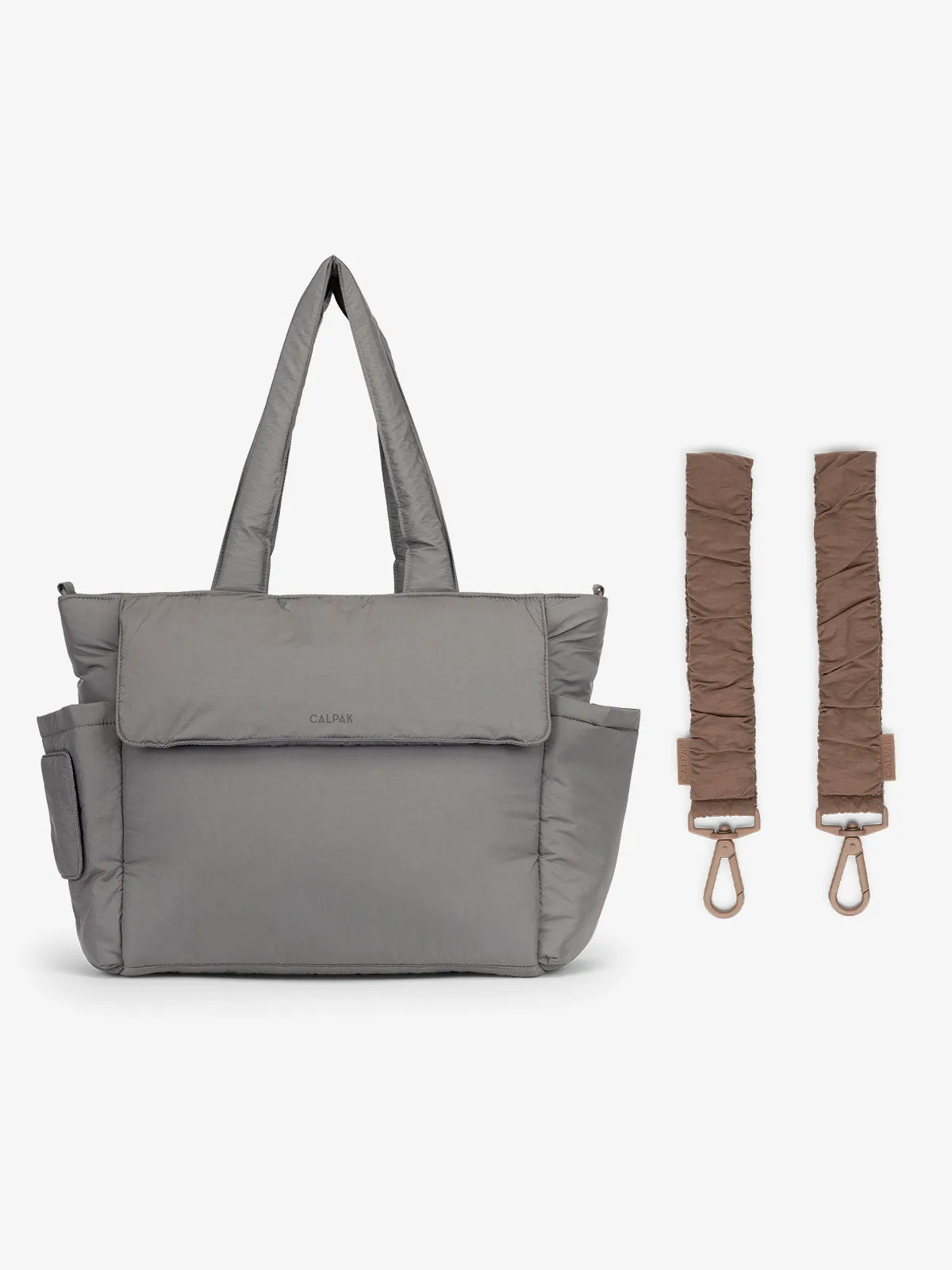 Diaper Tote Bag with Stroller Straps