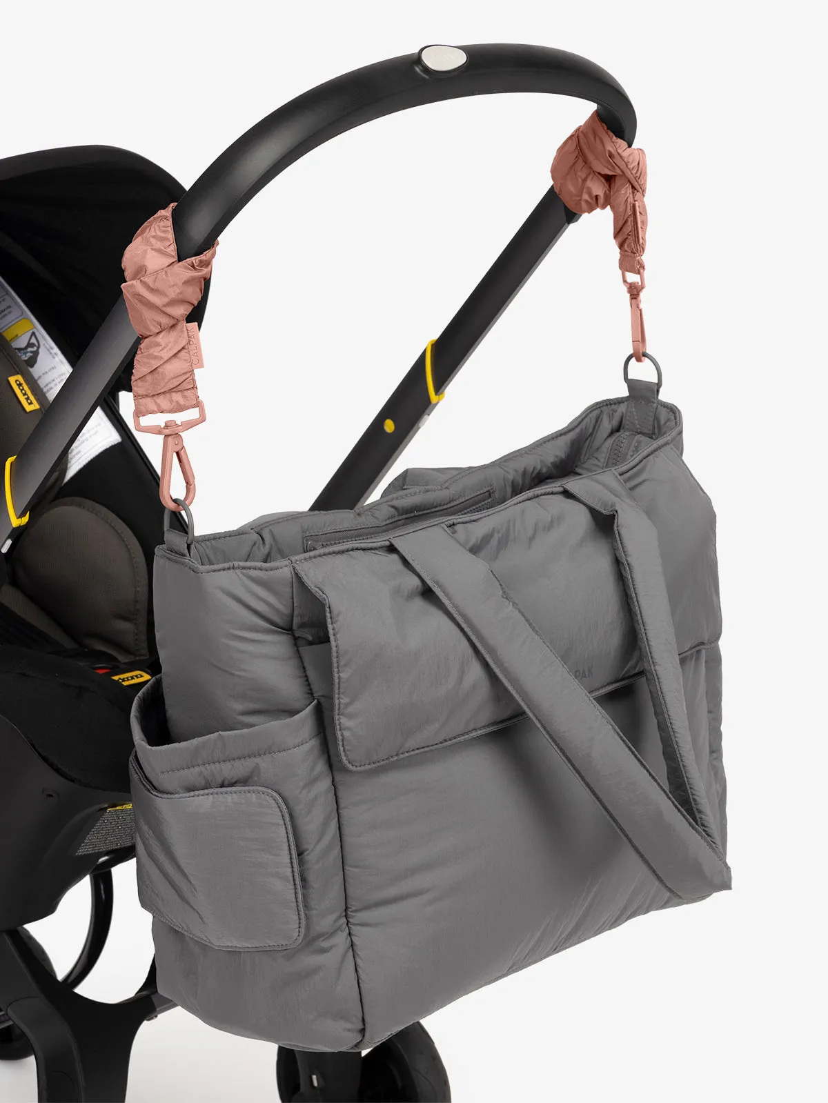 Diaper Tote Bag with Stroller Straps