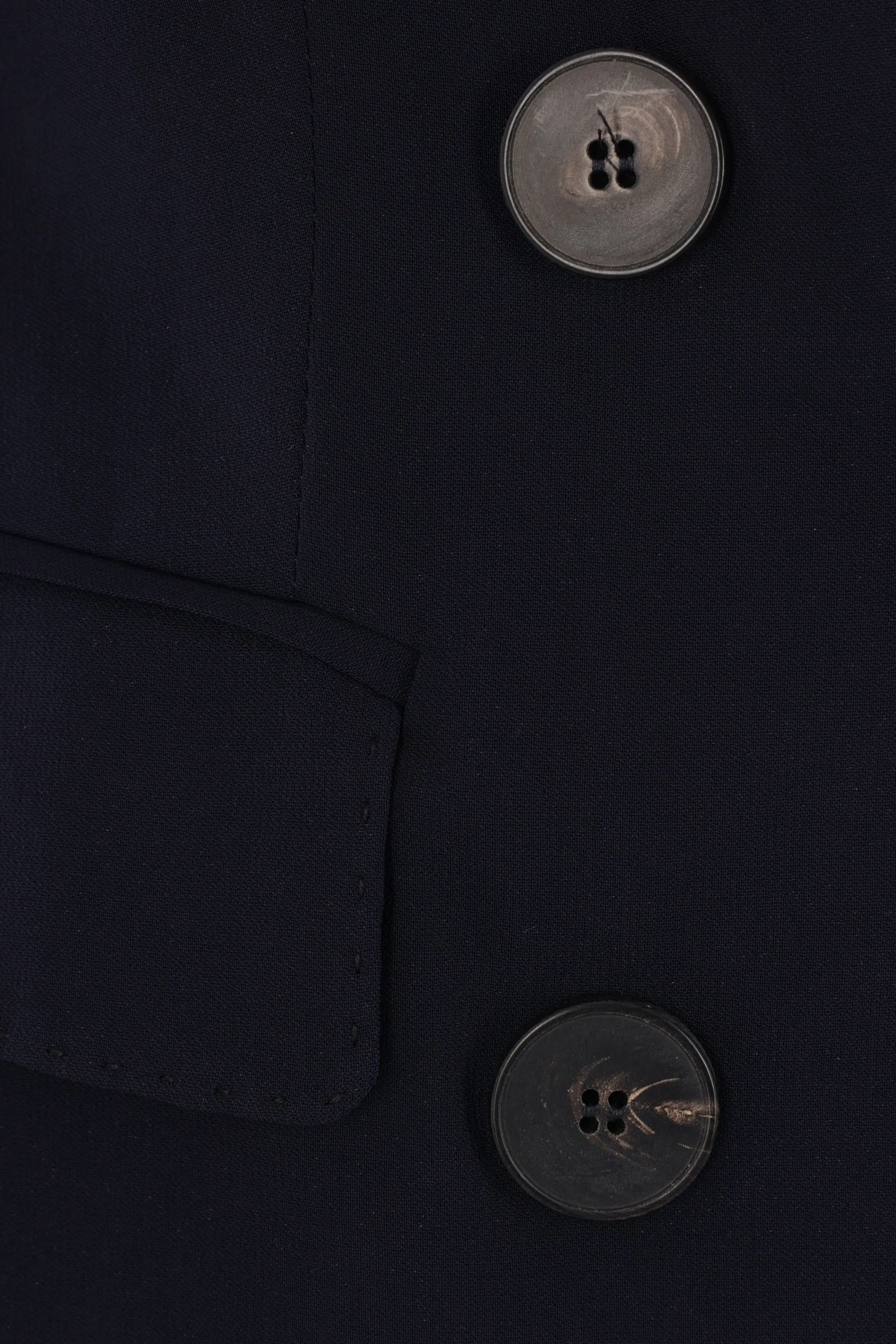double-breasted jacket in georgette