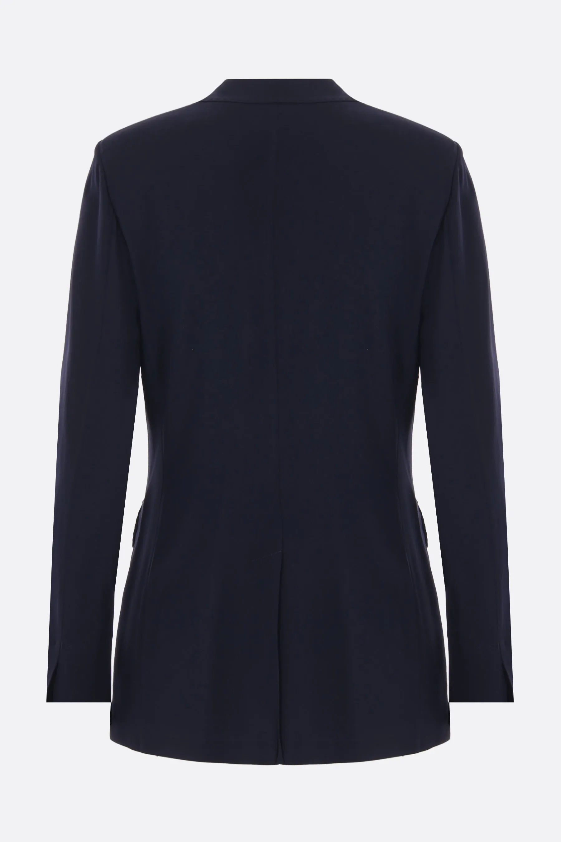 double-breasted jacket in georgette