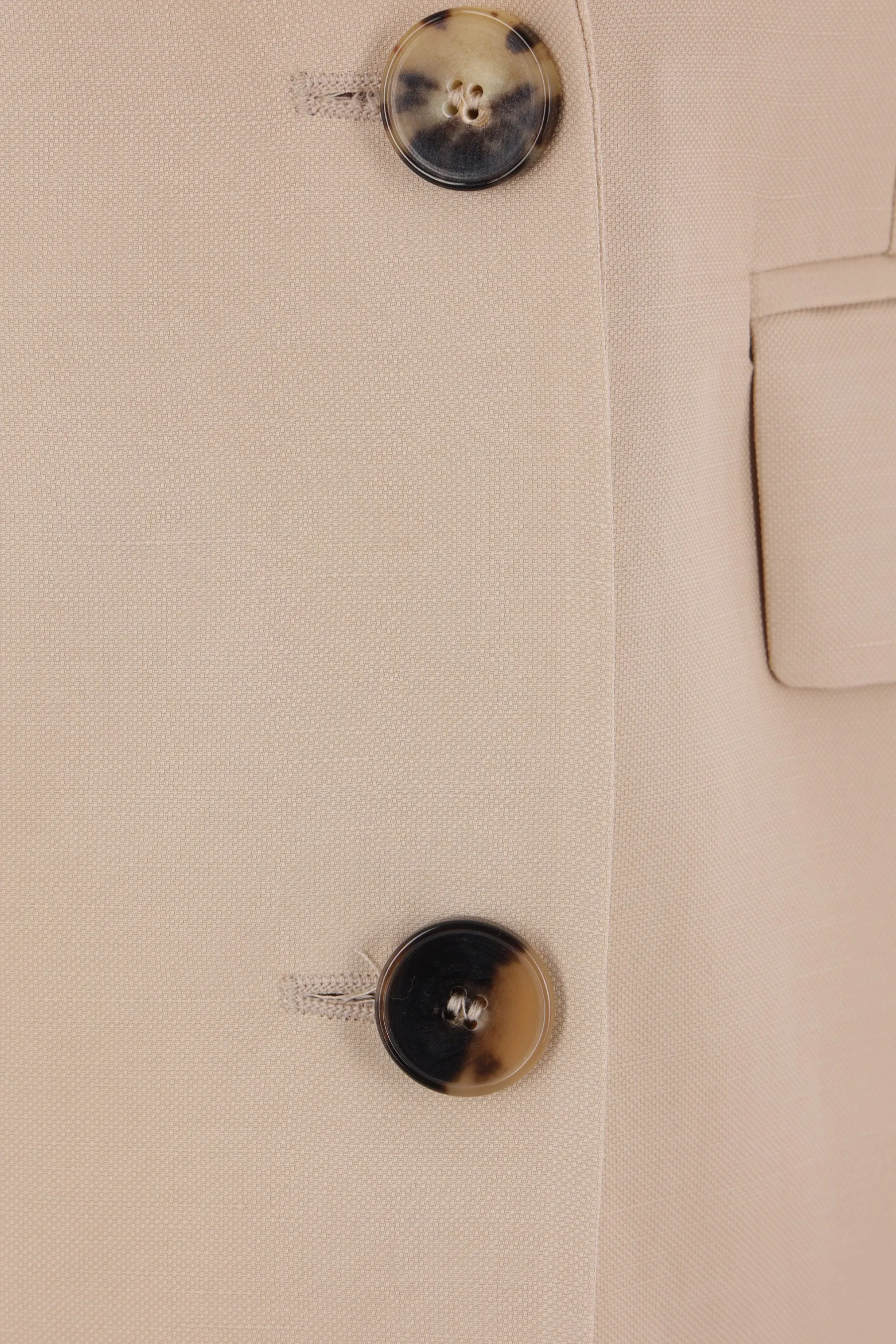double-breasted jacket in linen blend