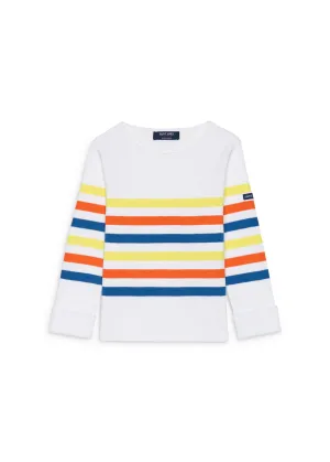 ECRINS COTTON KIDS - Tricolor Striped Sweater in Coton for Kids (CAP GRAPHIC)
