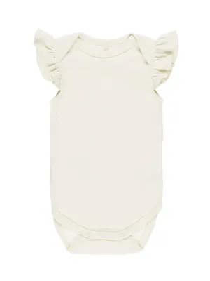 Flutter Sleeve Bodysuit - Ivory
