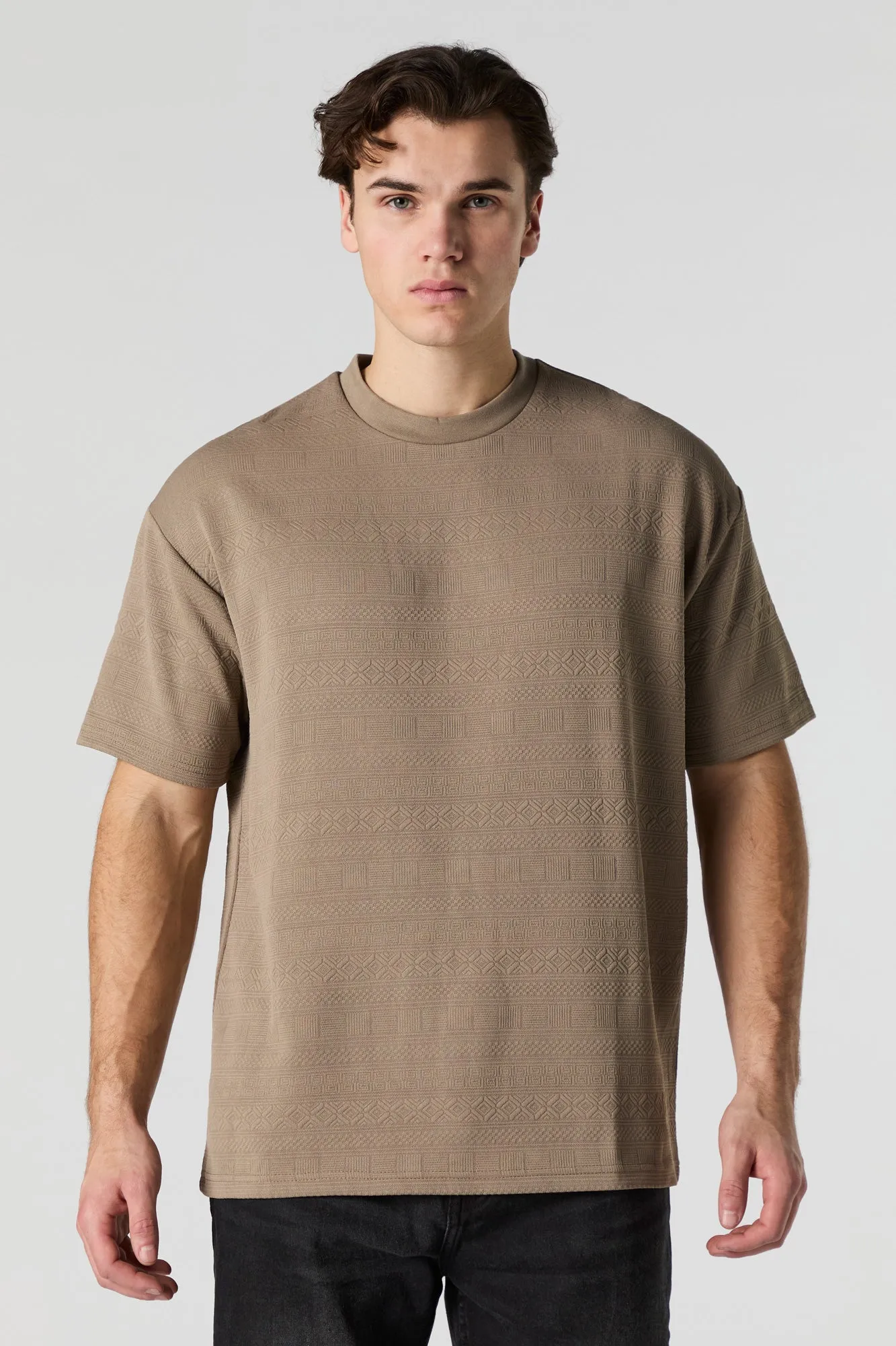 Geo Textured Relaxed T-Shirt