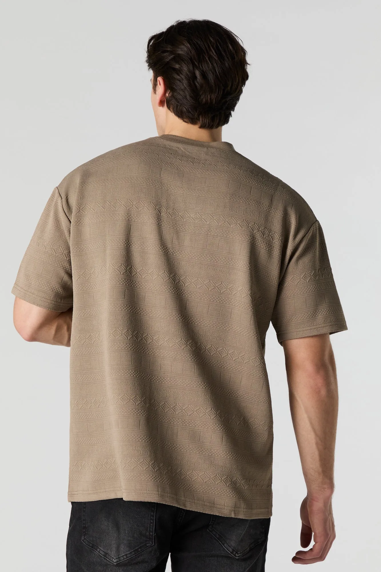 Geo Textured Relaxed T-Shirt
