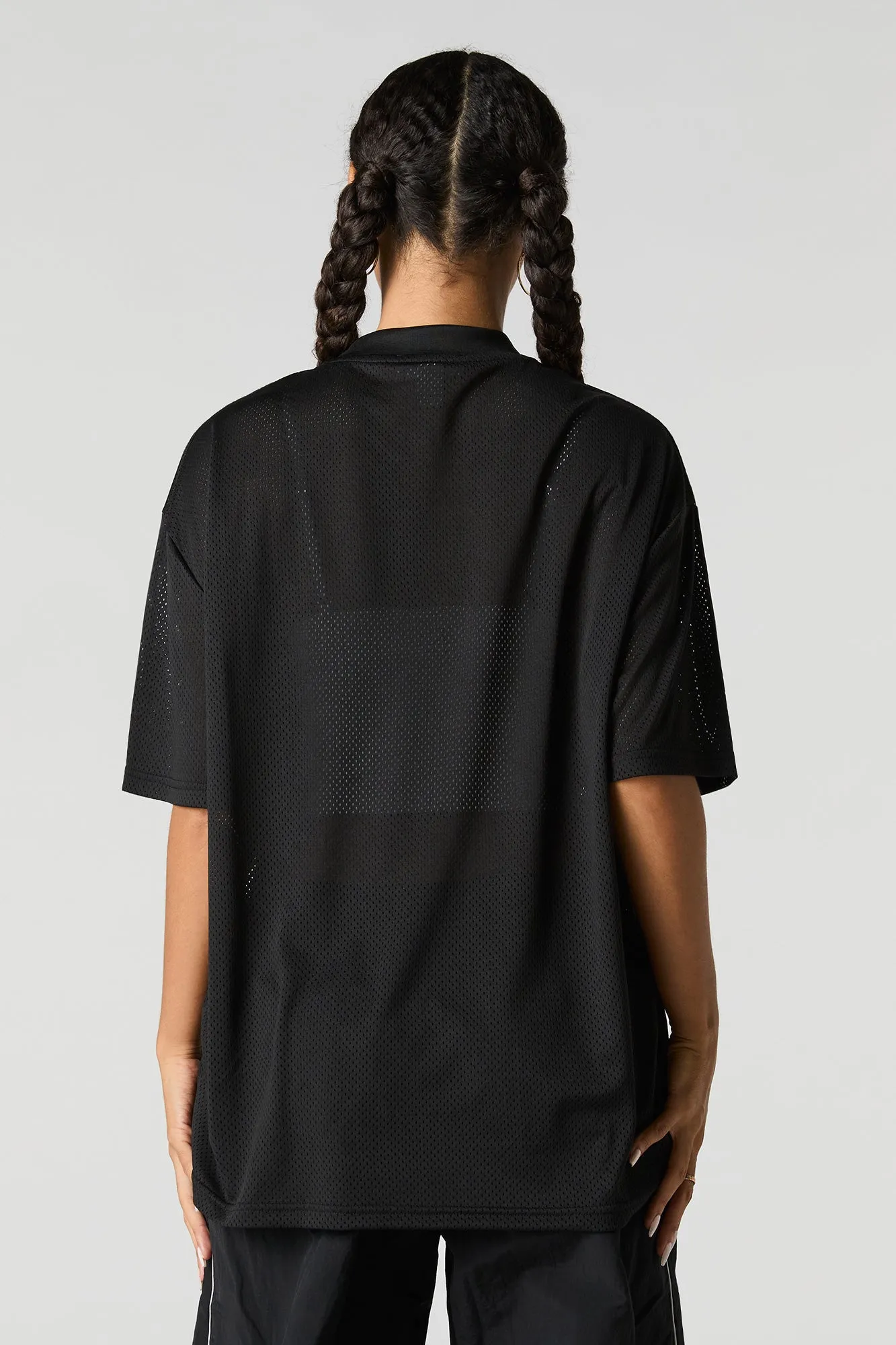 Graphic Mesh Football Jersey