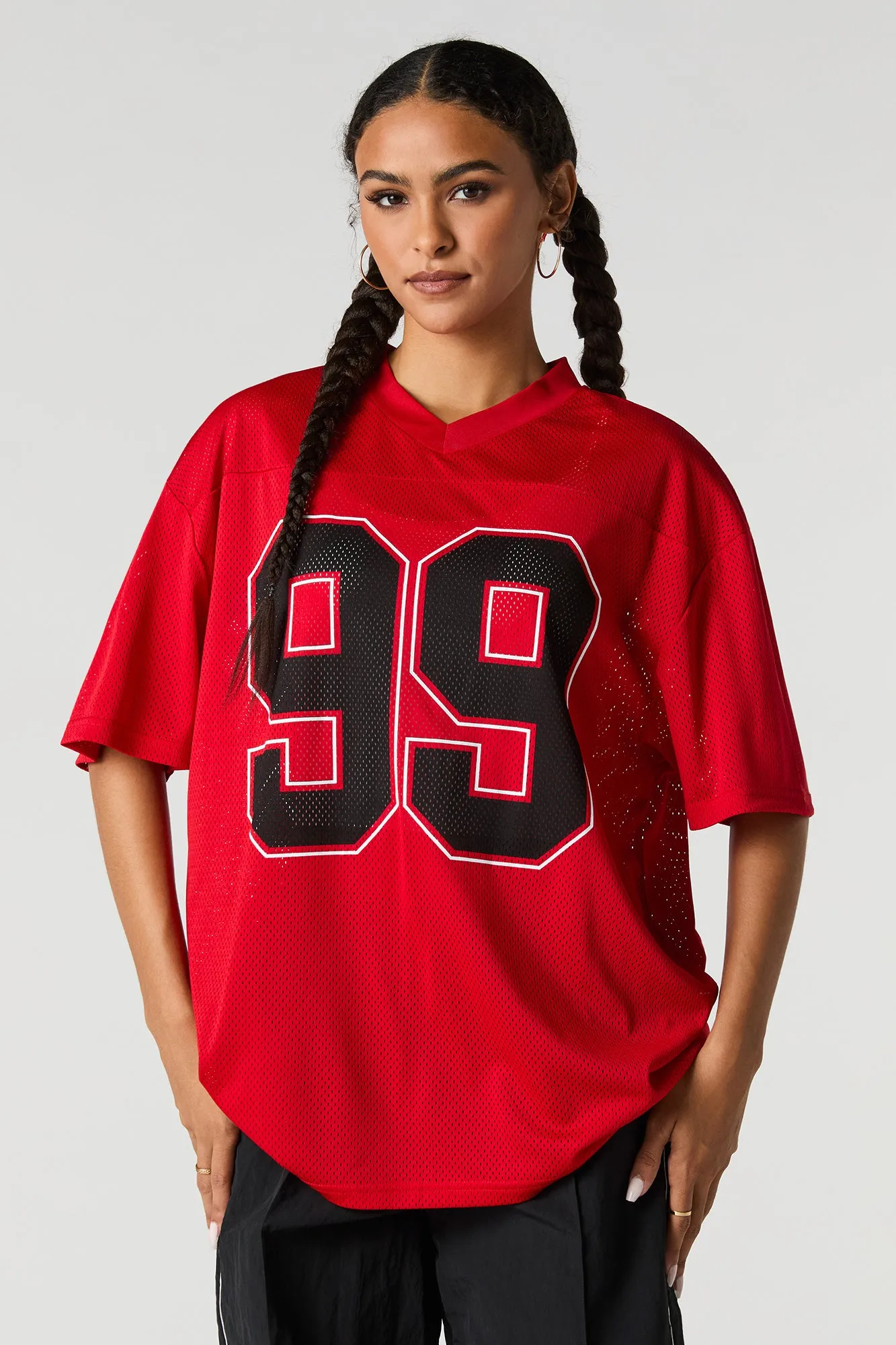 Graphic Mesh Football Jersey