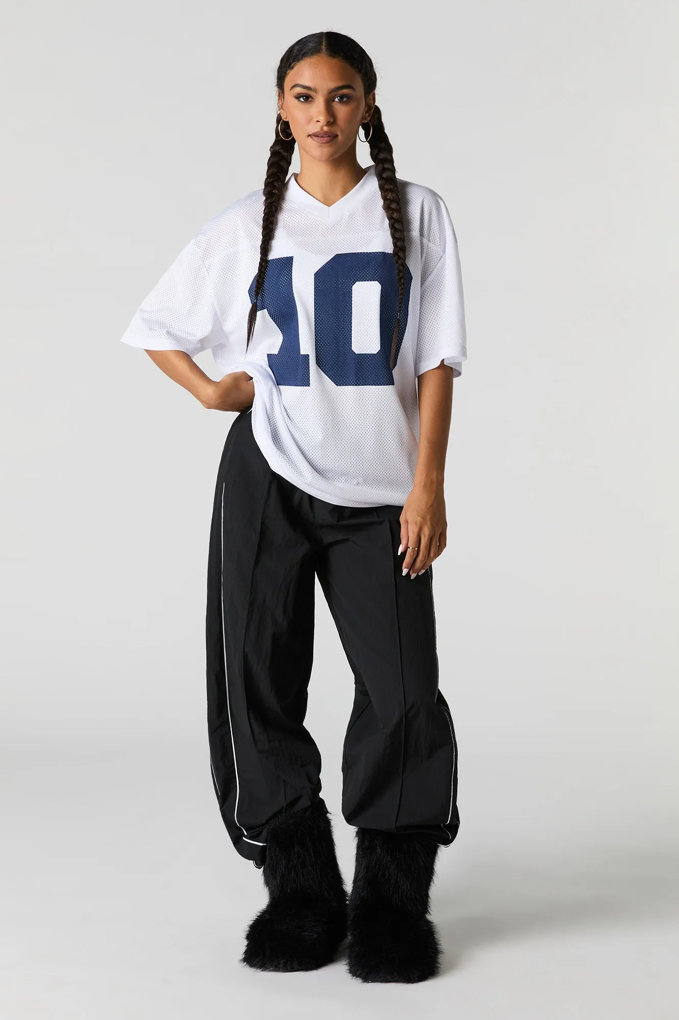 Graphic Mesh Football Jersey