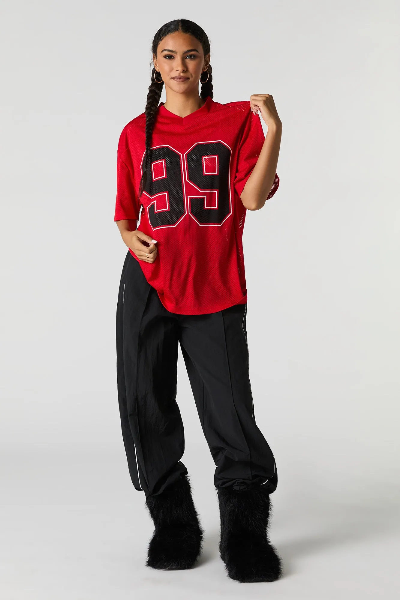 Graphic Mesh Football Jersey