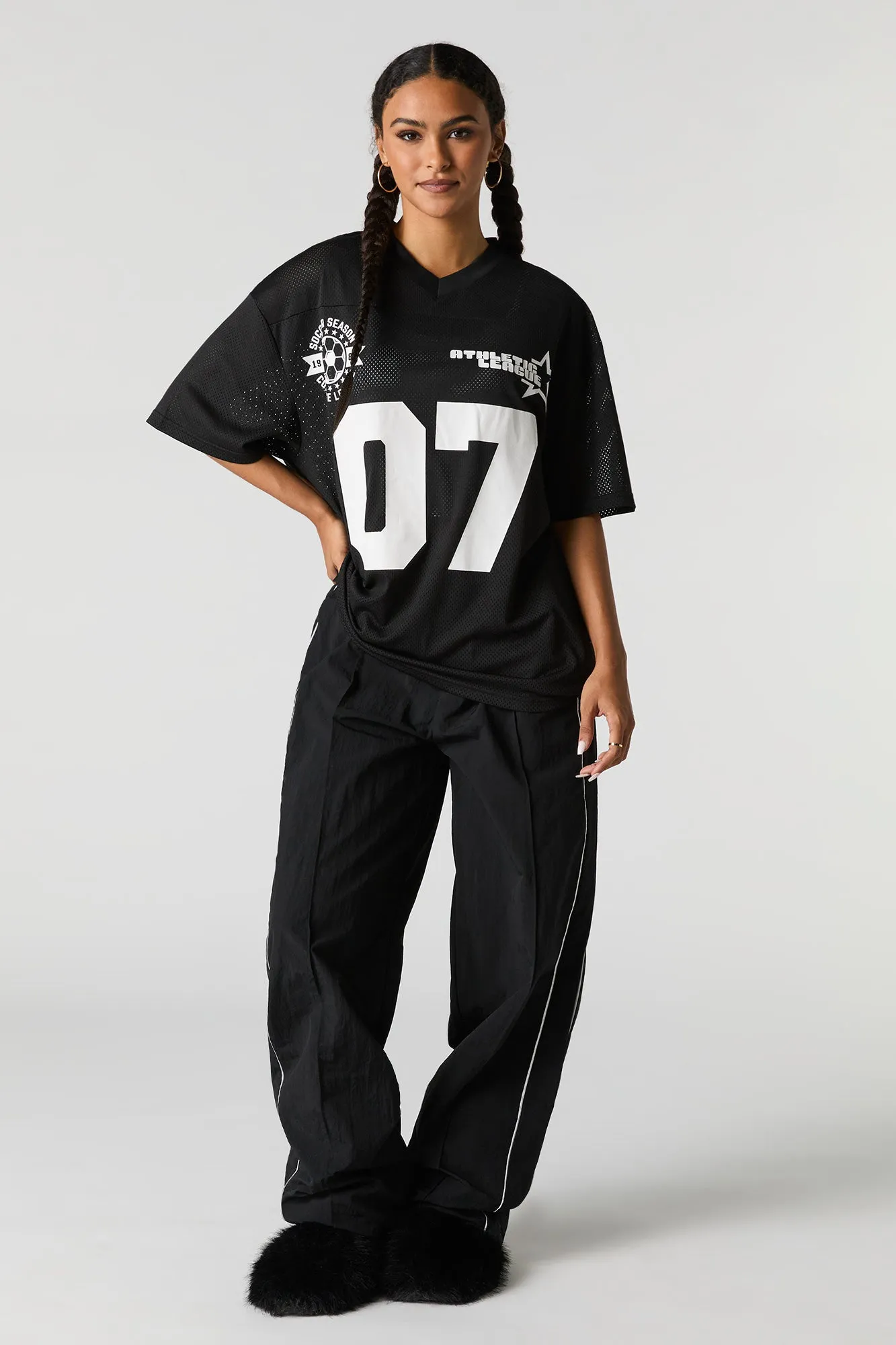 Graphic Mesh Football Jersey