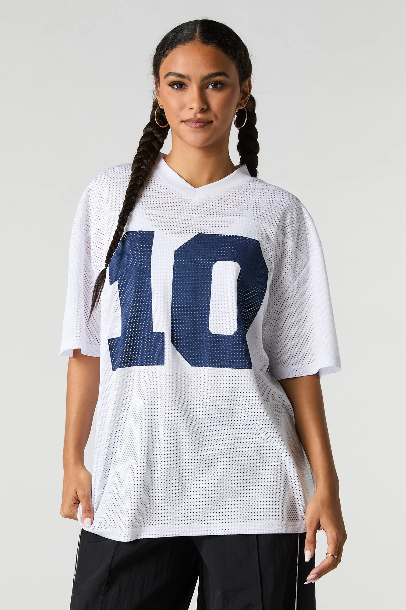 Graphic Mesh Football Jersey