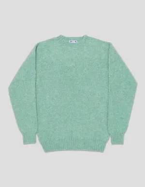 ICE BLUE SHAGGY DOG CREWNECK SWEATER - TRIM FIT