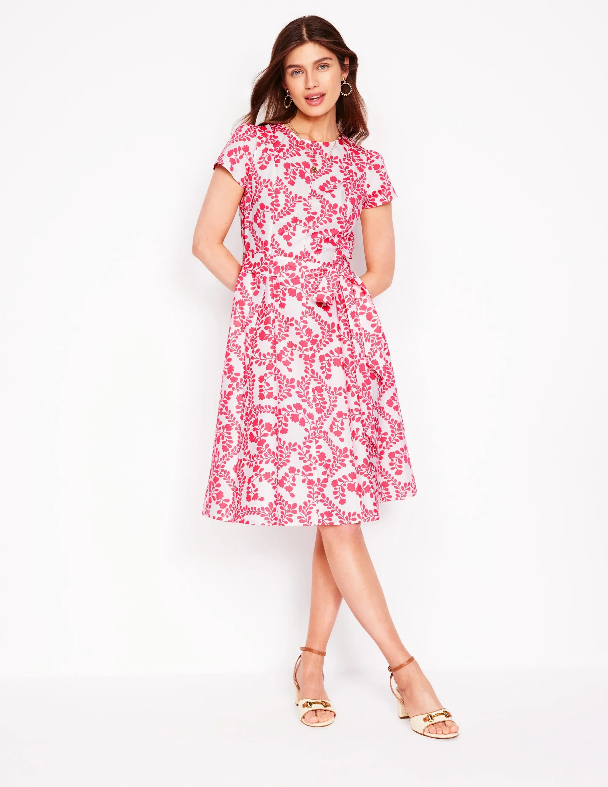 Imo Cotton Short Dress-lvory. Vine Silhouette