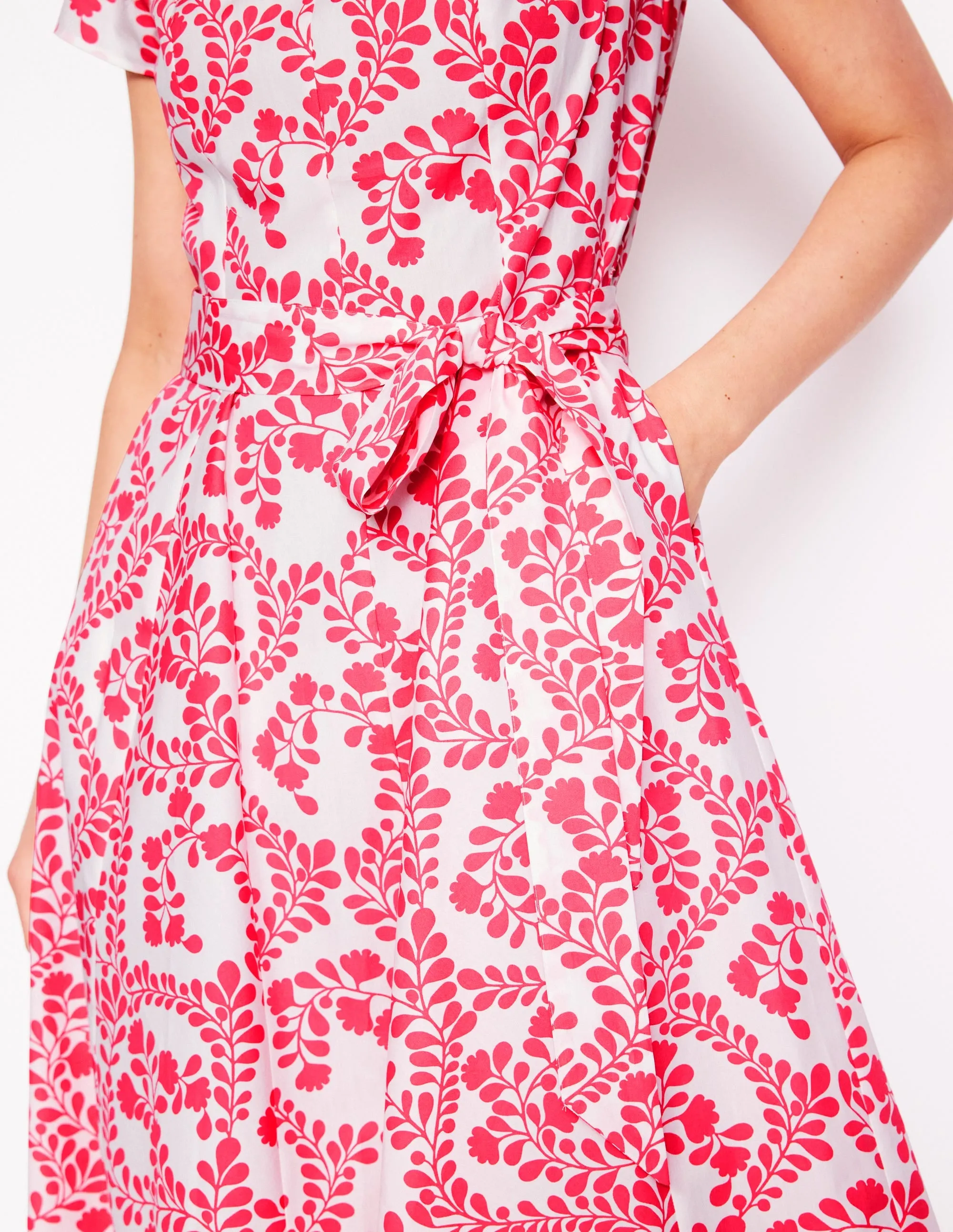 Imo Cotton Short Dress-lvory. Vine Silhouette