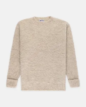 IVORY SHAGGY DOG CREWNECK SWEATER