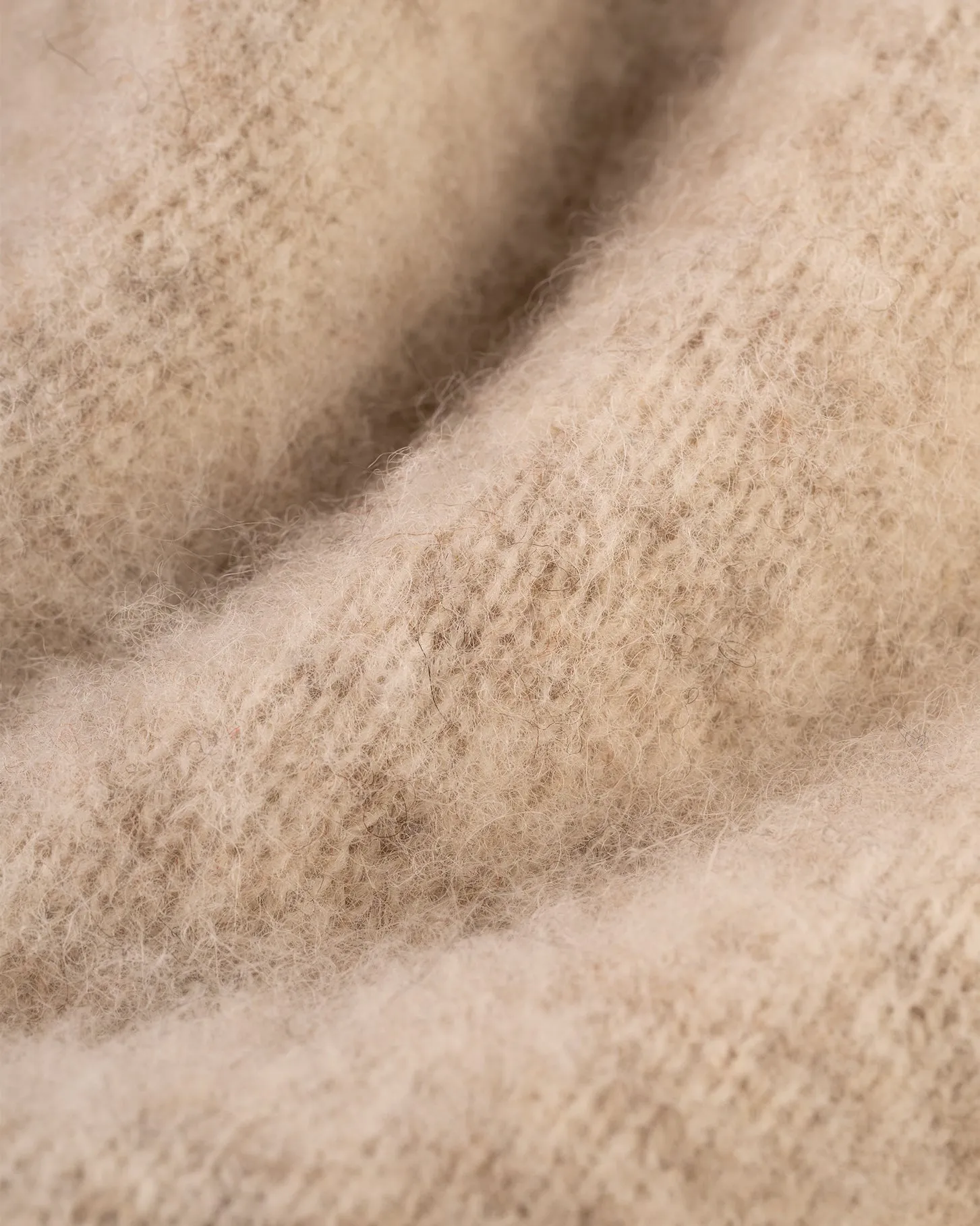 IVORY SHAGGY DOG CREWNECK SWEATER