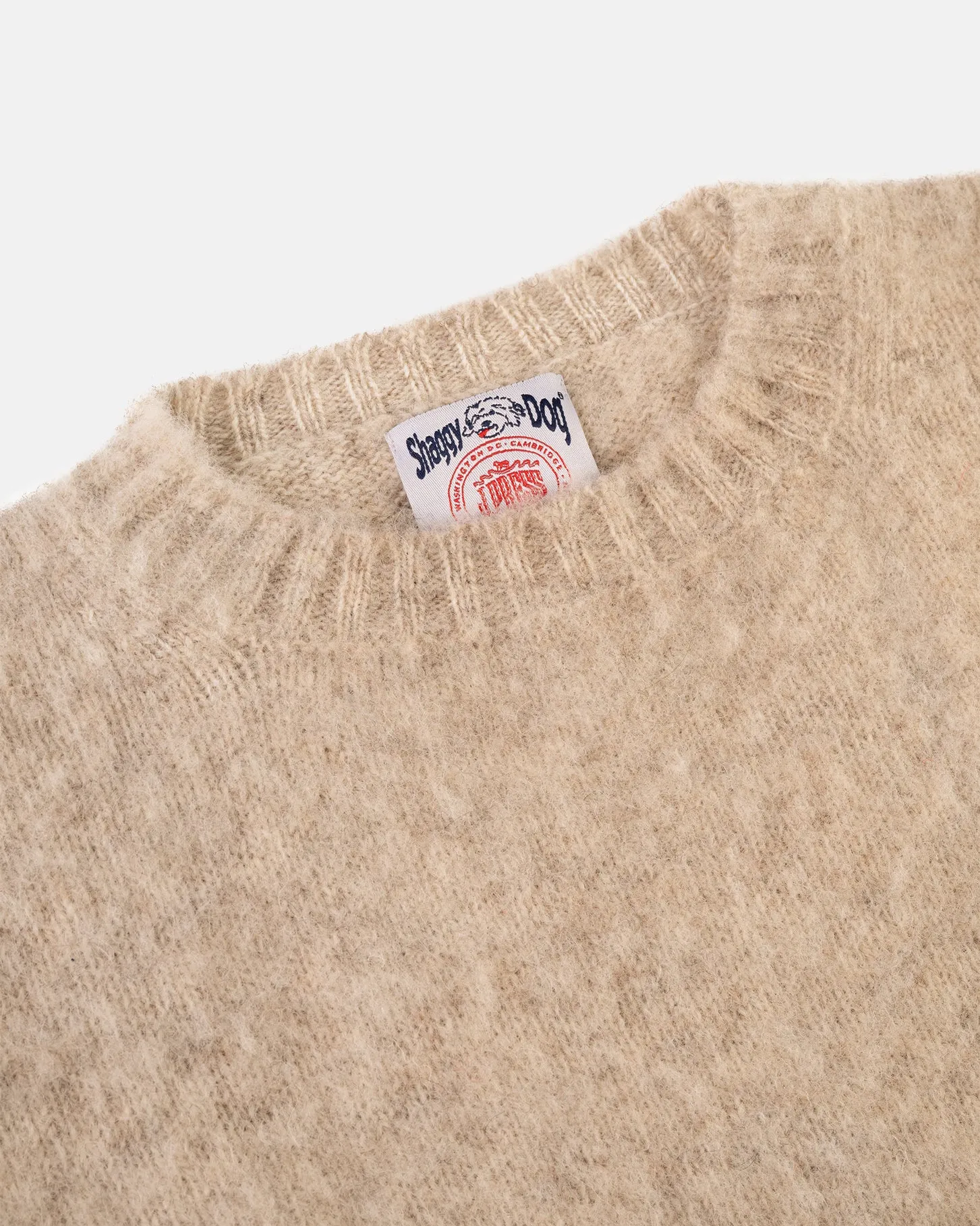IVORY SHAGGY DOG CREWNECK SWEATER